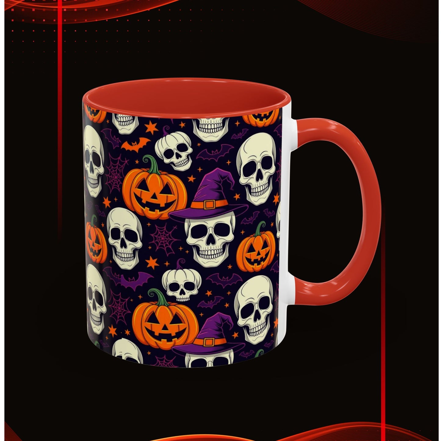 Coffee Mug - Vibrant Pumpkin Witch Fest Design