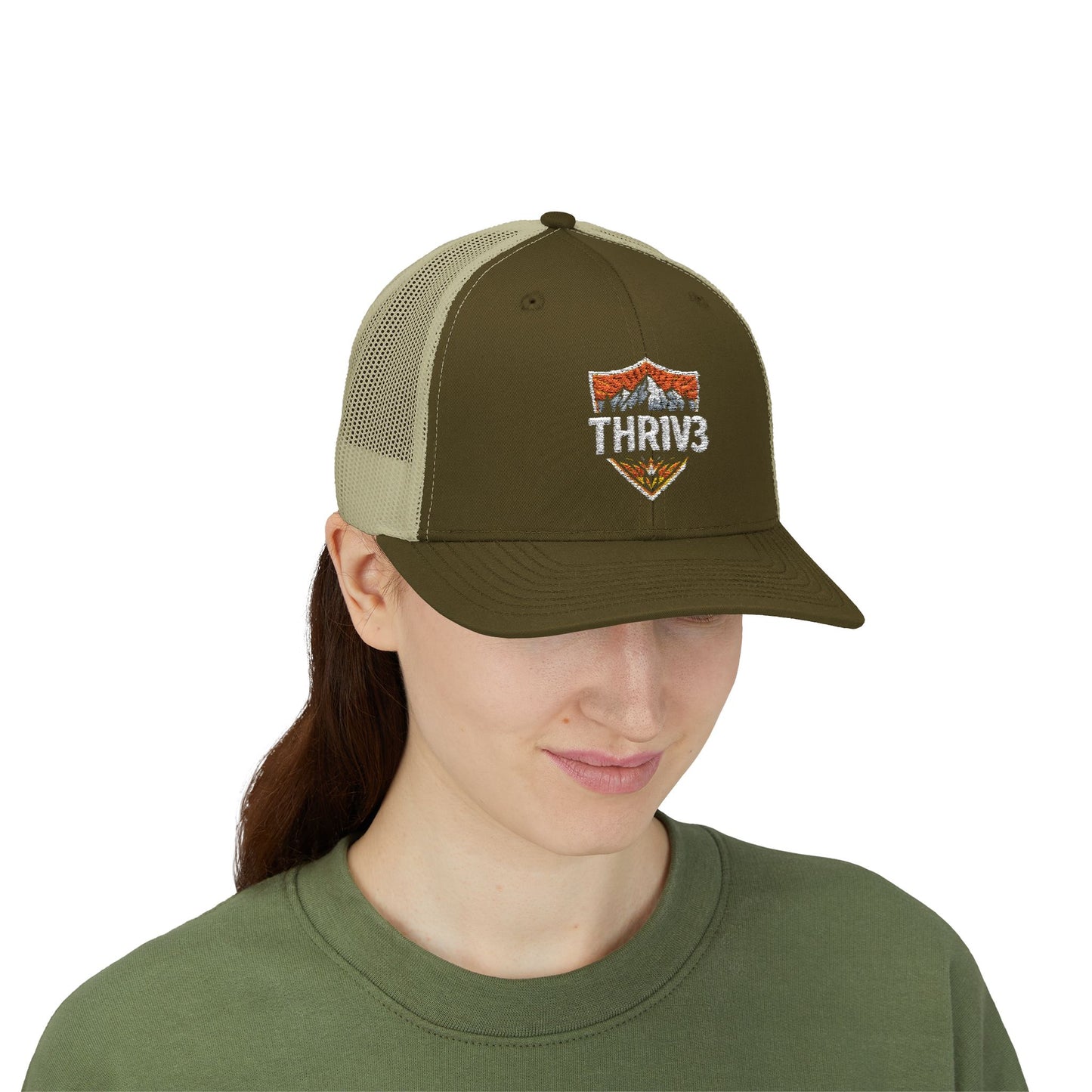 Snapback Cap THR1V3 Collective Mountaineer Outdoors Official Wildlife Logo