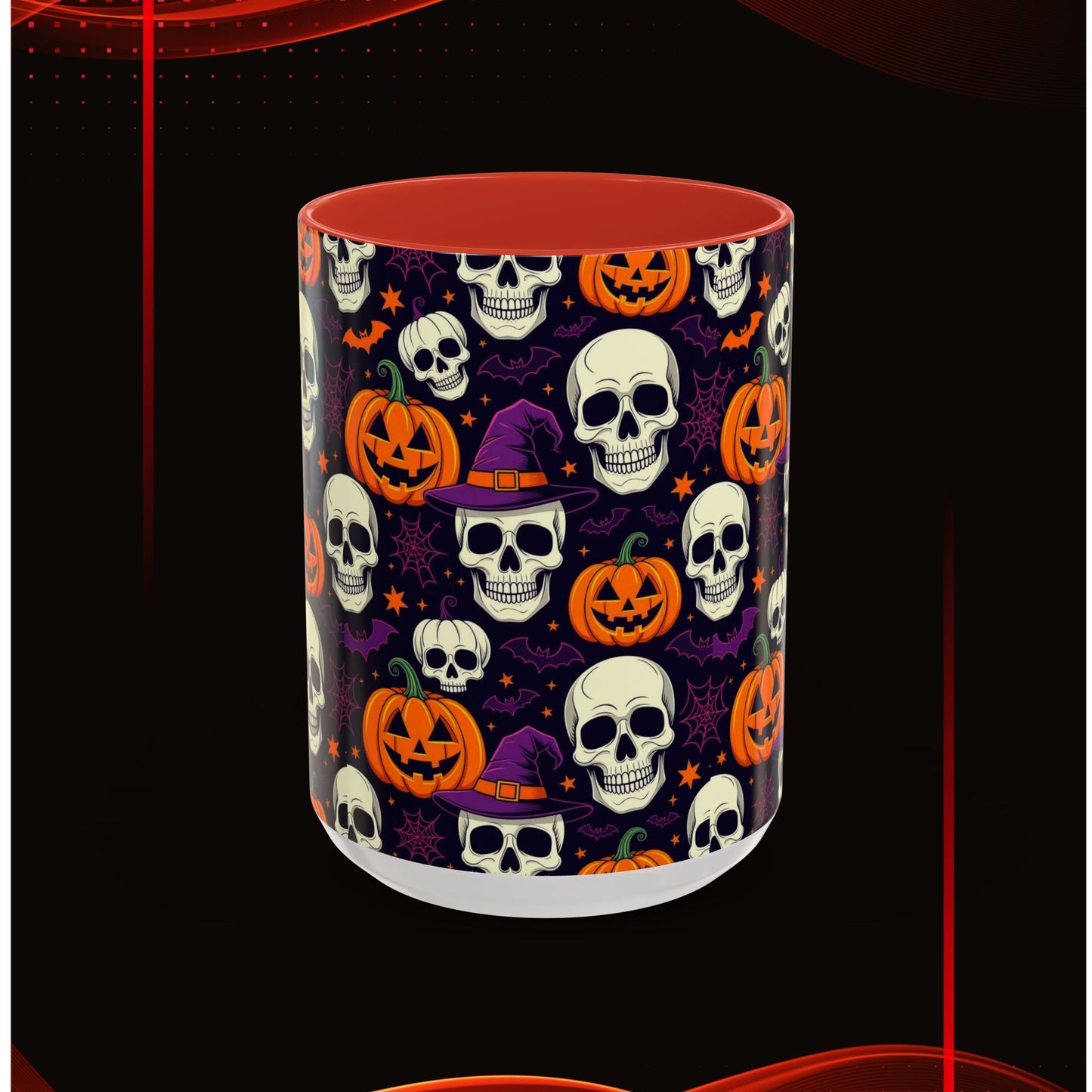 Coffee Mug - Vibrant Pumpkin Witch Fest Design
