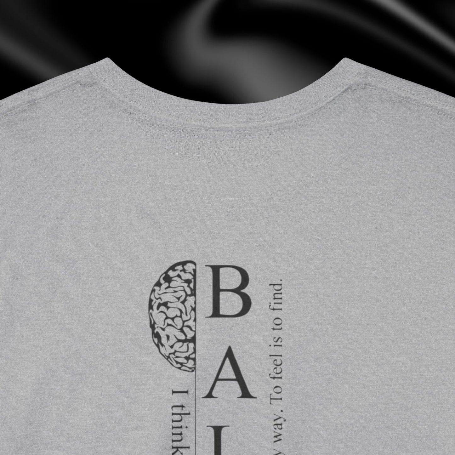 Balance Graphic Tee — Minimal Yin Yang Design with 'BALANCE' Typography