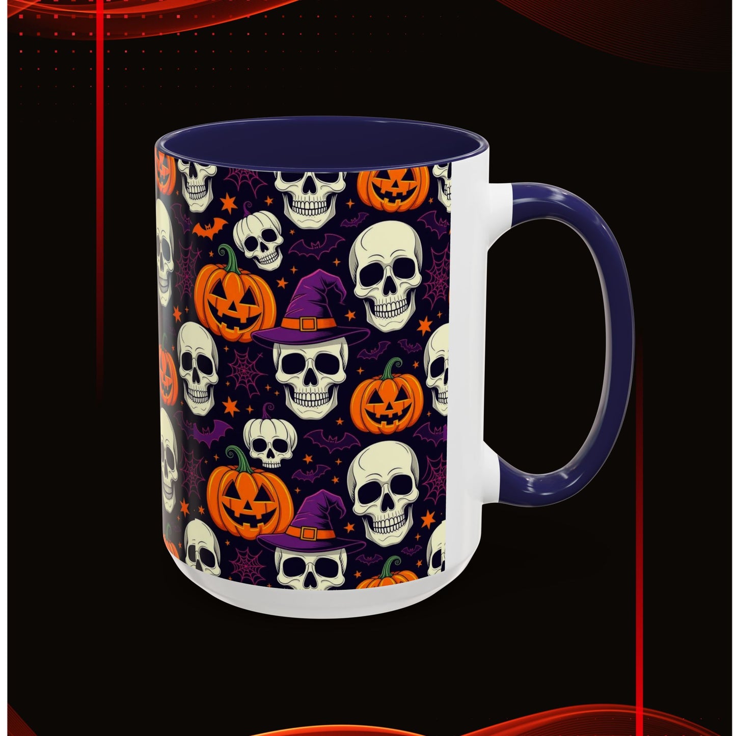 Coffee Mug - Vibrant Pumpkin Witch Fest Design