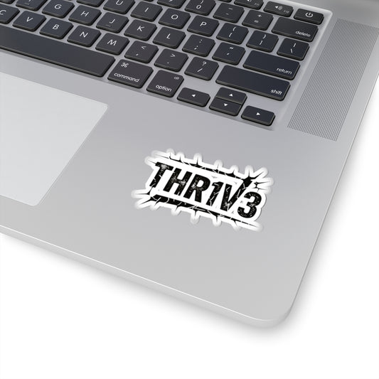 Bold Motivational Kiss-Cut Stickers for Daily Inspiration, Laptop Decor. Thriving Motivation