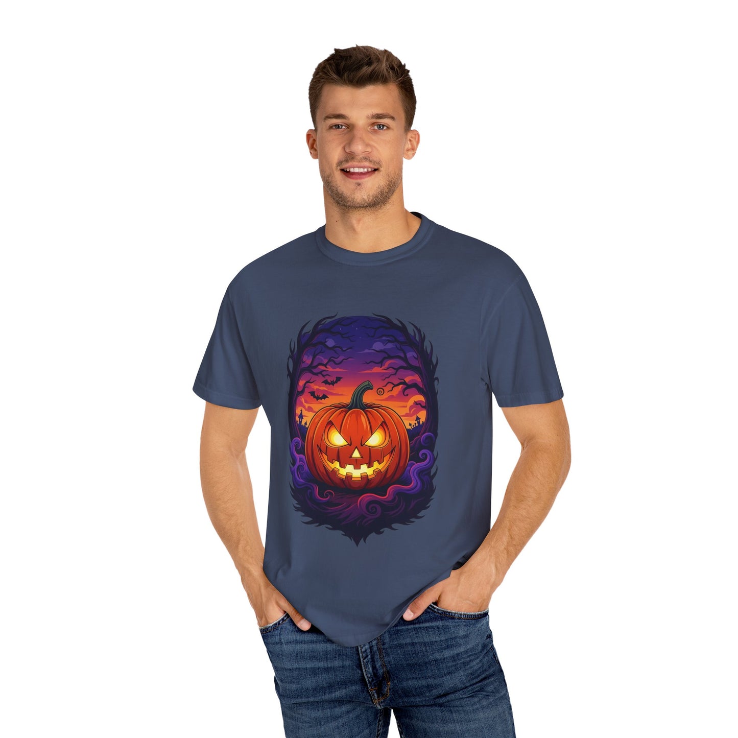 Halloween Pumpkin Graphic Tee, Unisex T-Shirt for Fall, Spooky Season Apparel, Trick or Treat Gift, Comfortable Everyday Wear