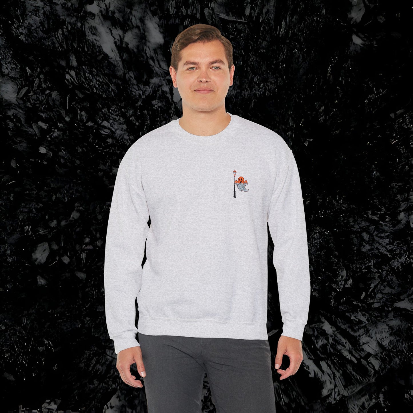 Embroidered Ghost Crewneck Sweatshirt