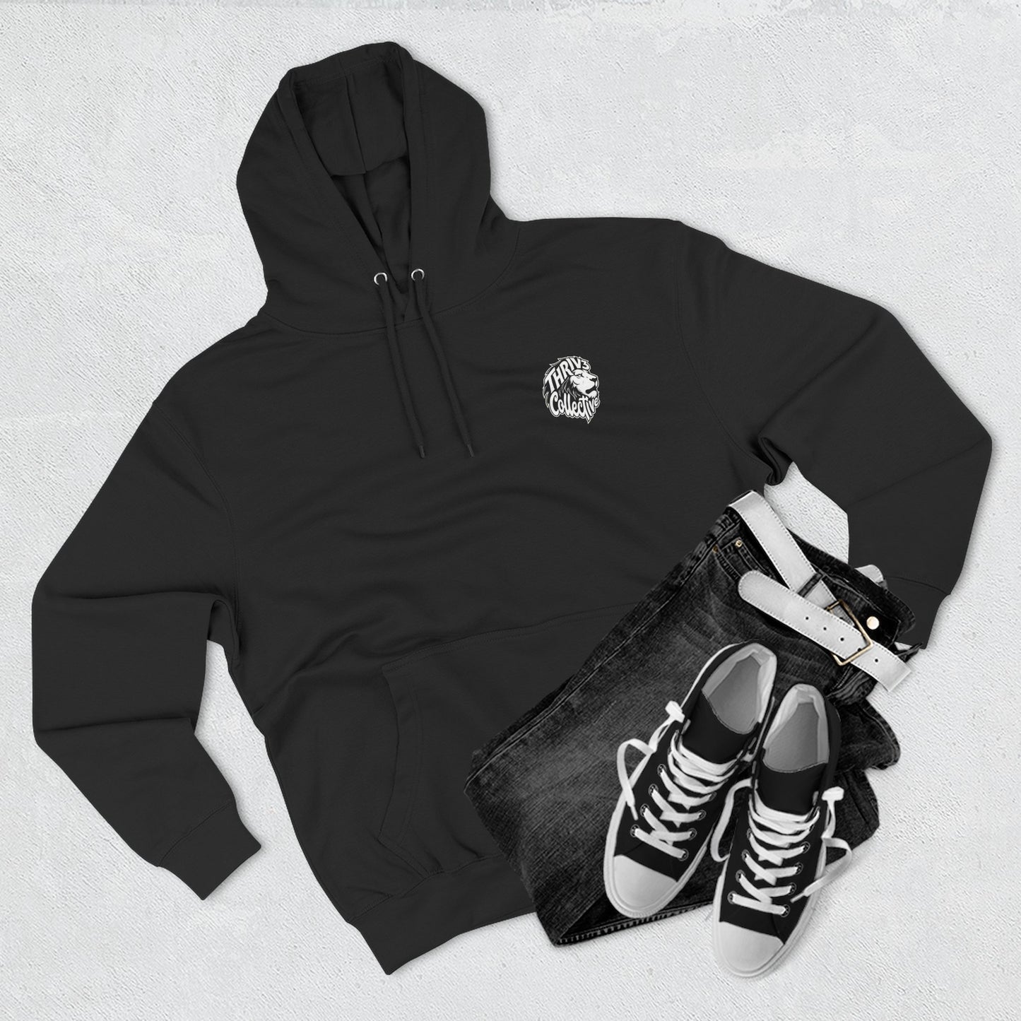Christian Lion Hoodie — "I Can Do All Things Through Christ" Fleece Pullover
