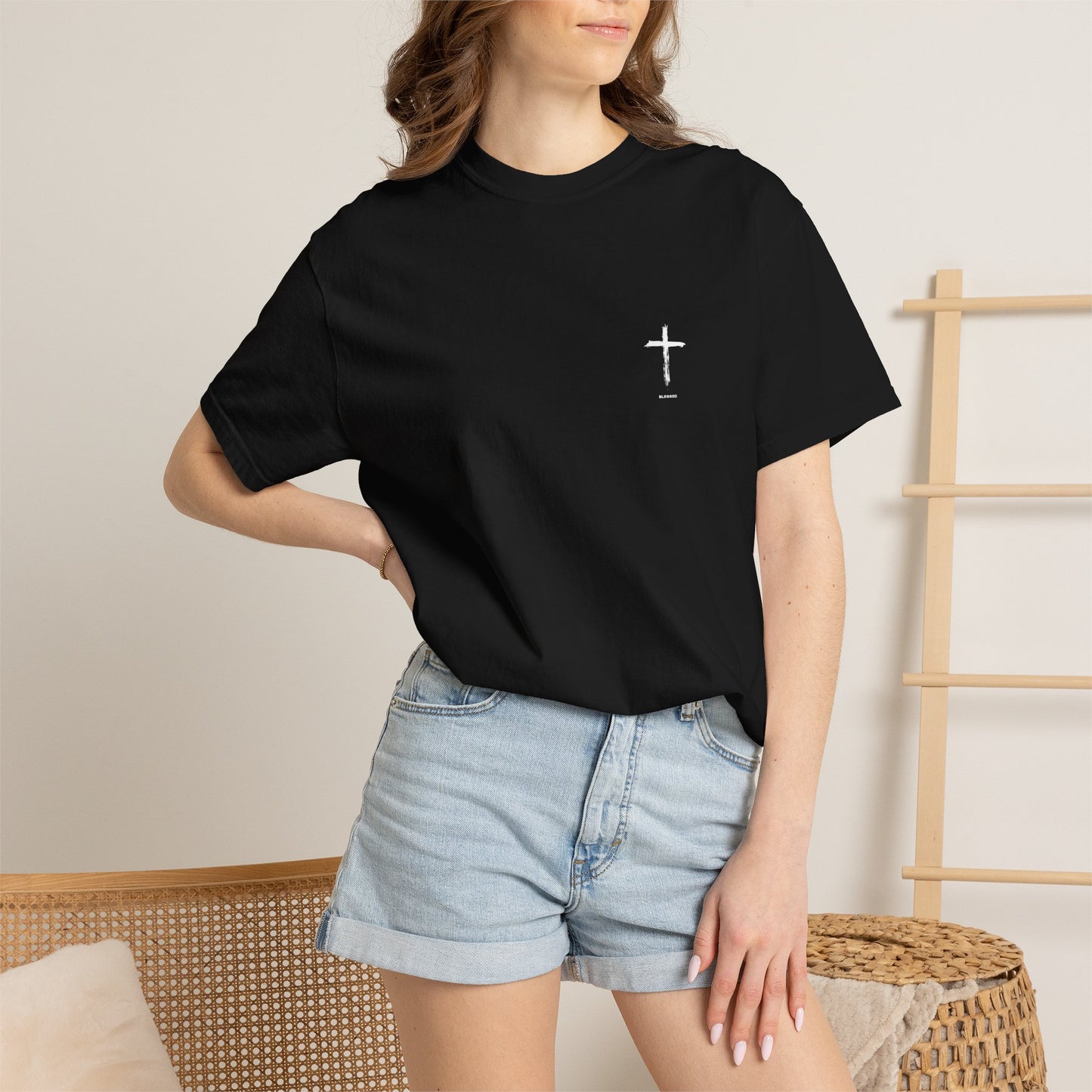 Built Not By Talent Christian Cross T-Shirt — Inspirational Faith Tee