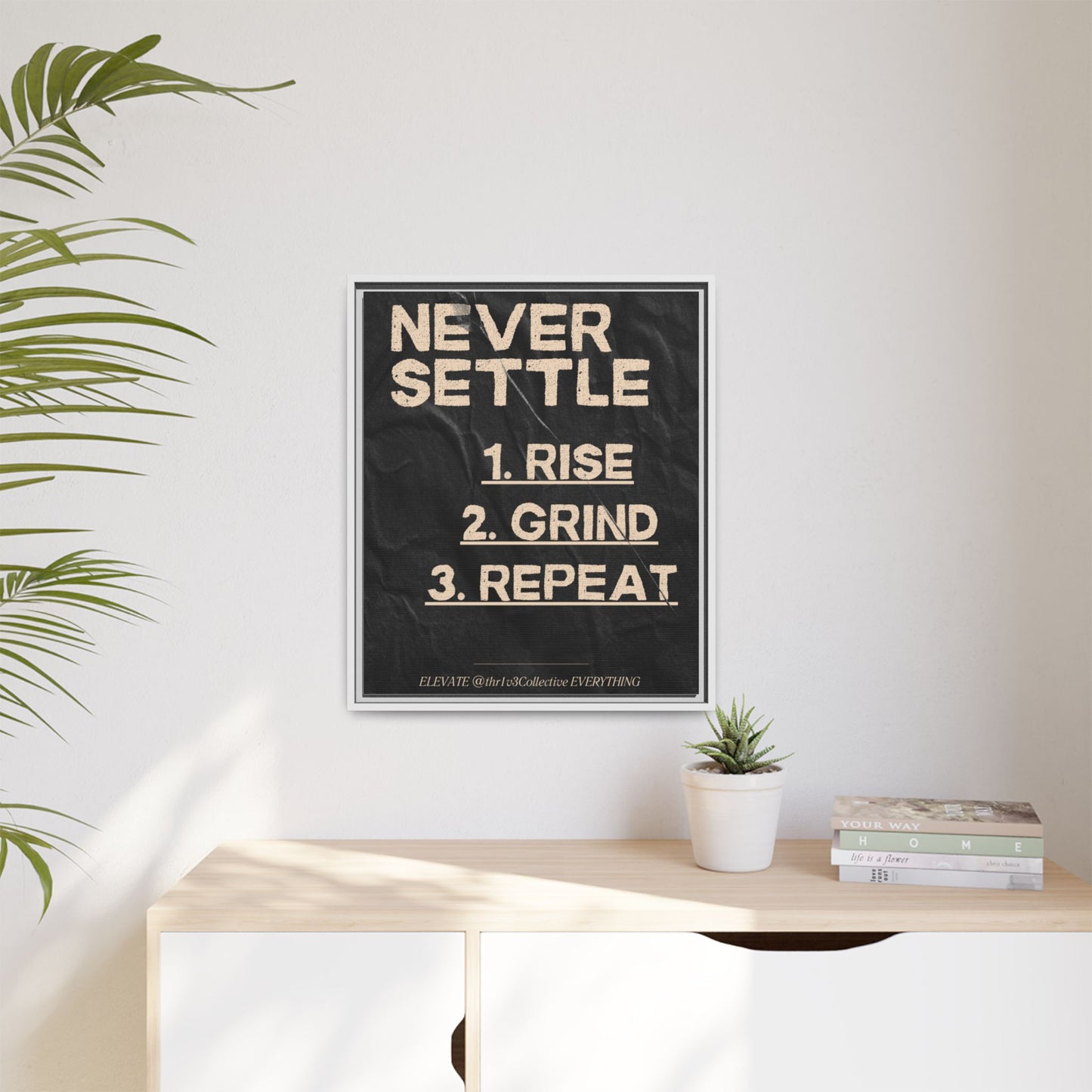 Canvas Print Motivational Inspire Dedication