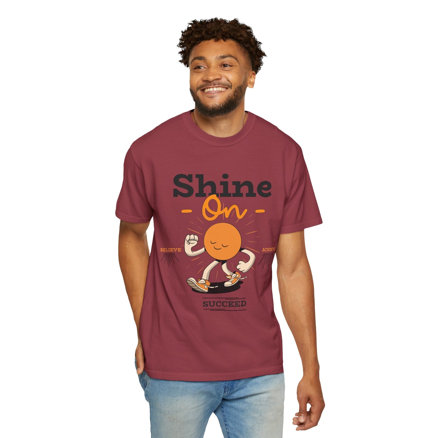 Shine On Unisex T-Shirt, Motivational Tee, Gift for Everyone, Casual Wear, Positive Vibes, Everyday Inspiration