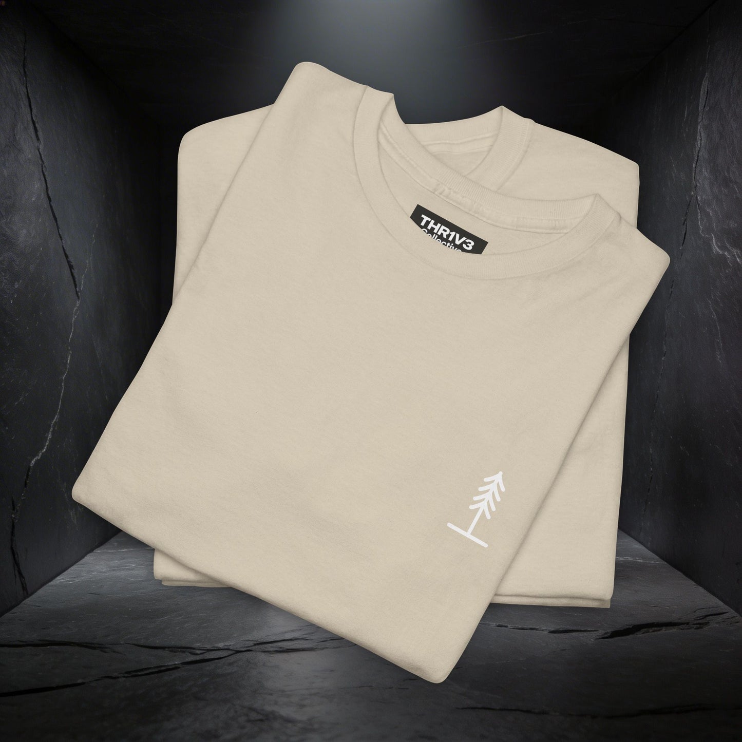 Cross & Mountain Tee — Rustic Christian Graphic T-Shirt