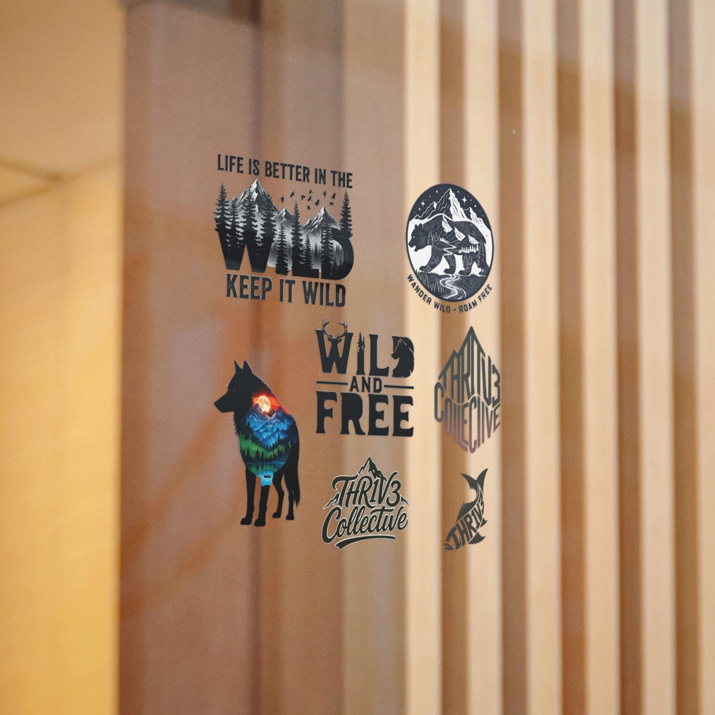 Wild & Free Die-Cut Sticker Pack — Outdoor Adventure Nature Designs (Keep It Wild)