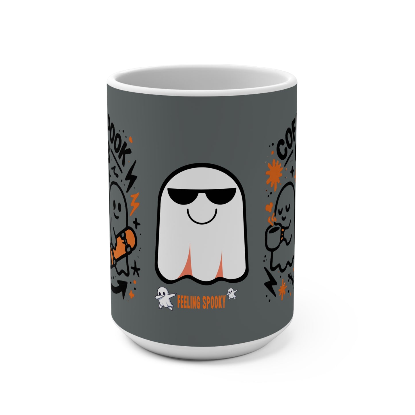 Spooky Ghost Coffee Mug | Halloween Mug | Gift for Ghost Lovers | Fun Kitchenware | Fall Decor | Cute Coffee Cup