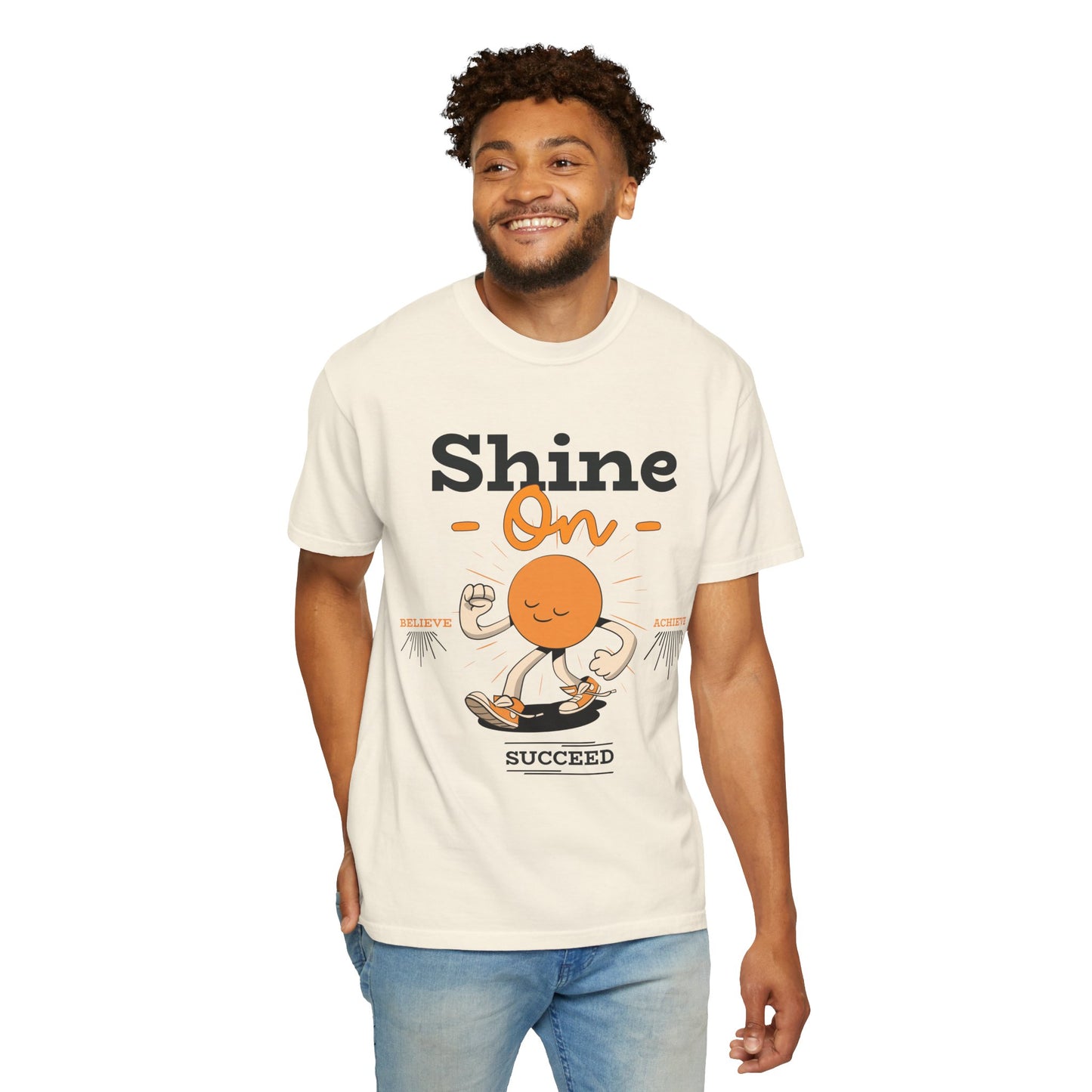 Shine On Unisex T-Shirt, Motivational Tee, Gift for Everyone, Casual Wear, Positive Vibes, Everyday Inspiration
