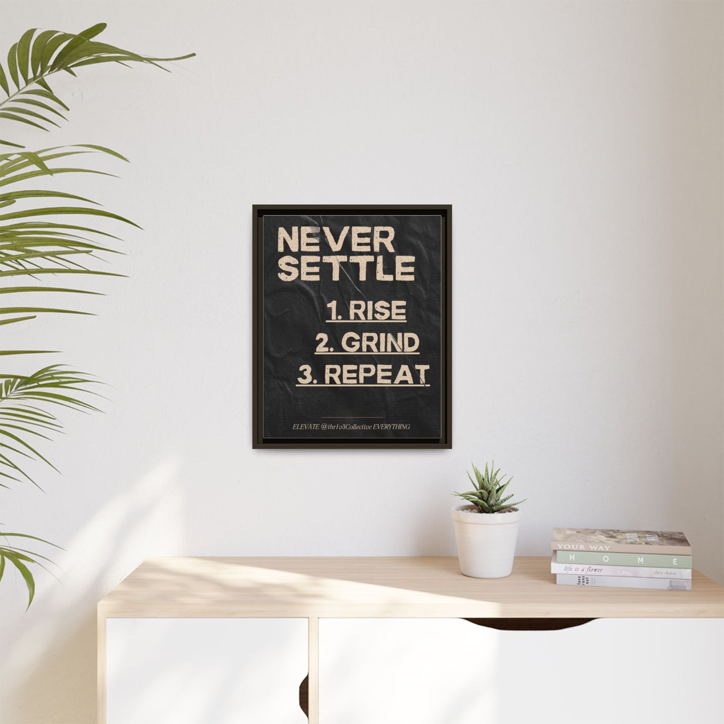Canvas Print Motivational Inspire Dedication