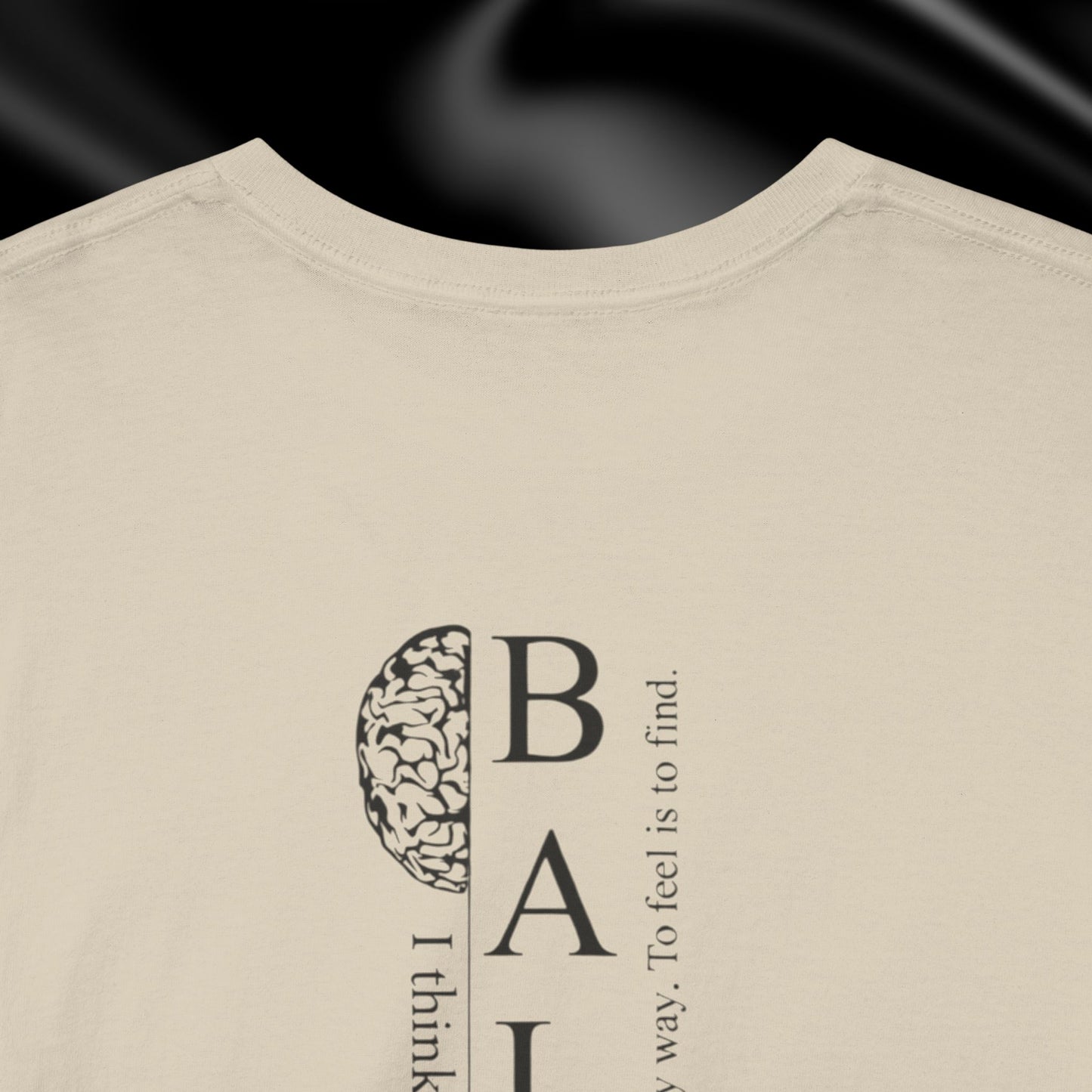 Balance Graphic Tee — Minimal Yin Yang Design with 'BALANCE' Typography