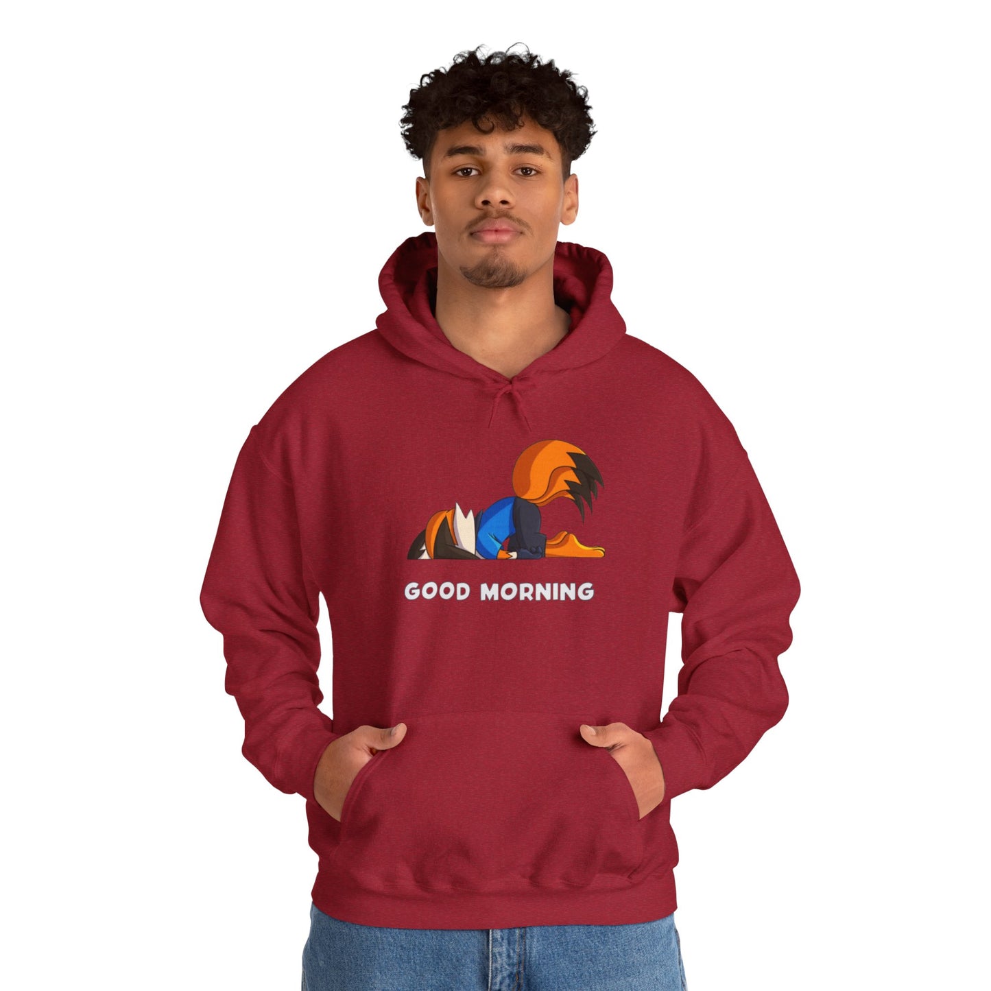 Good Mornings Cartoon Hoodie - Unisex Heavy Blend™ Sweatshirt