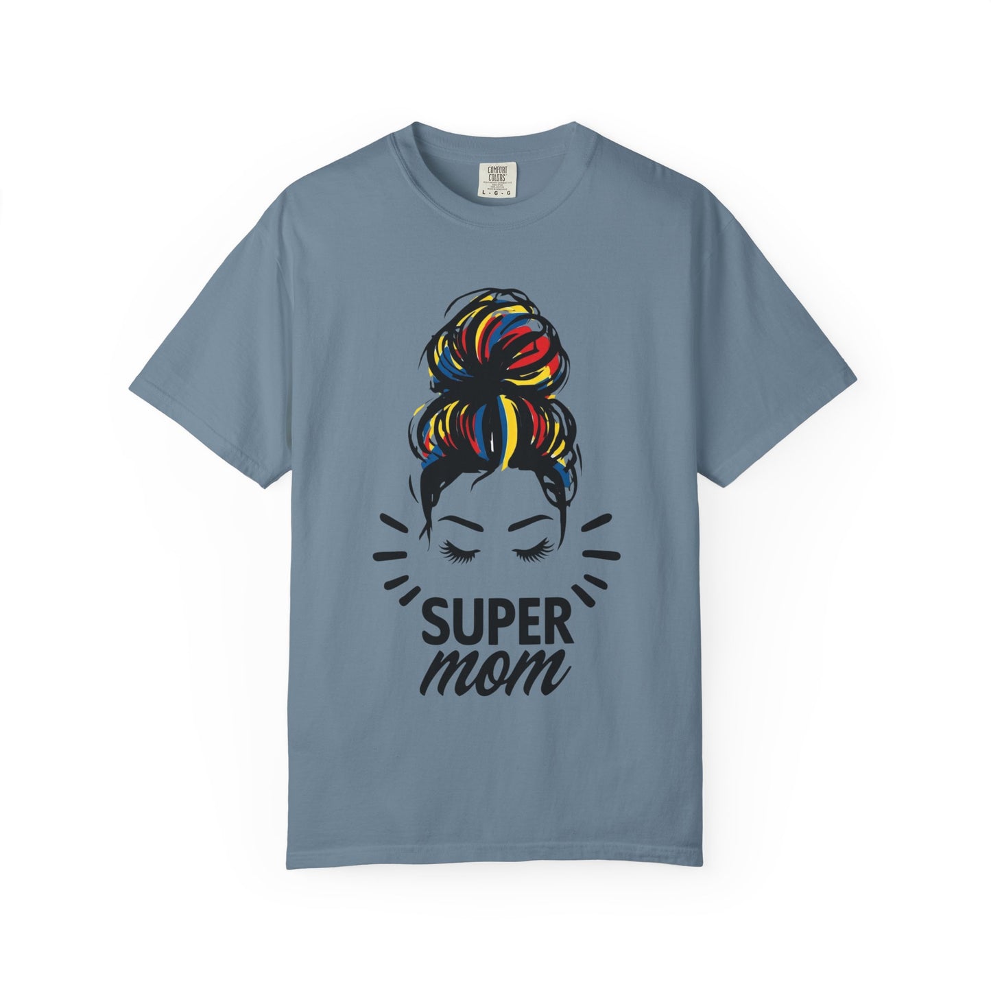 Supermom Women's Tee, Vibrant Bold Unisex T-shirt, Colorful Mother's Day Shirt, Embrace Mom Gift, Fun Graphic Tees for Her