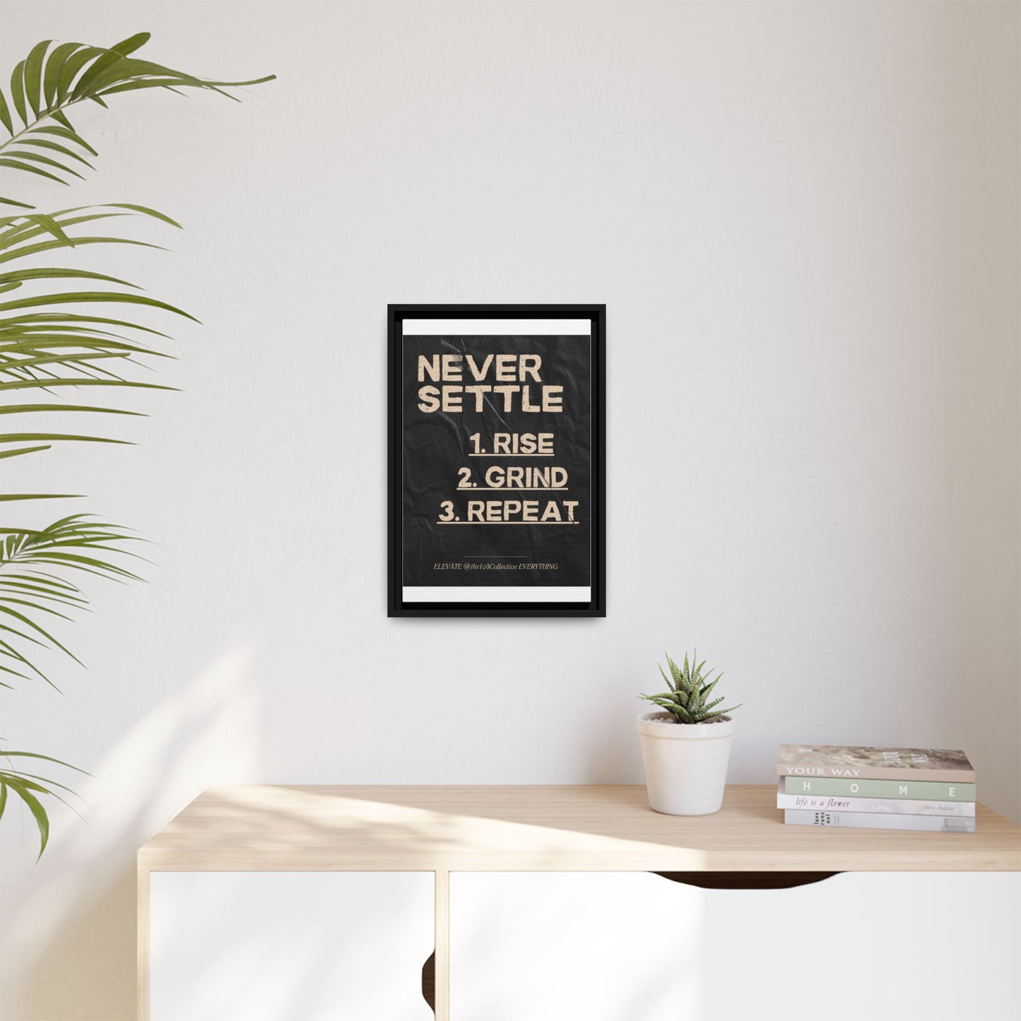 Canvas Print Motivational Inspire Dedication