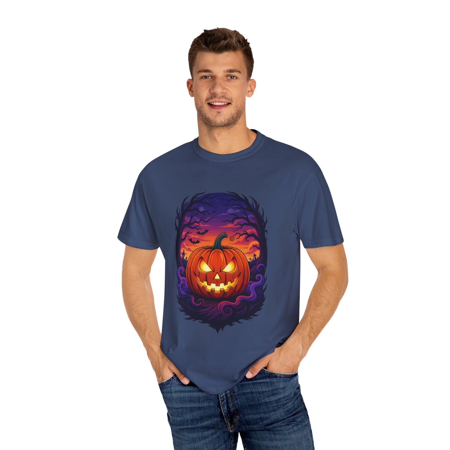 Halloween Pumpkin Graphic Tee, Unisex T-Shirt for Fall, Spooky Season Apparel, Trick or Treat Gift, Comfortable Everyday Wear