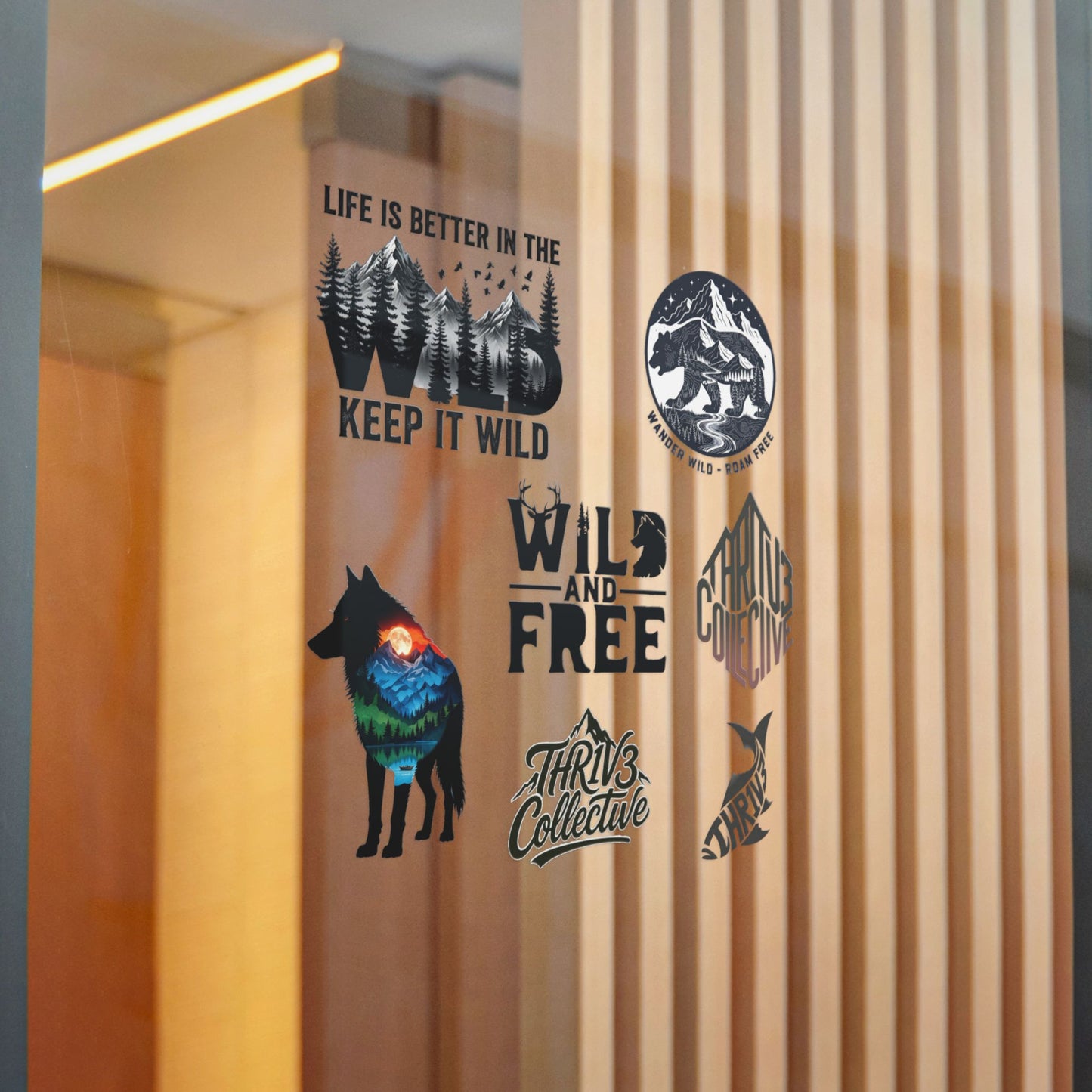 Wild & Free Die-Cut Sticker Pack — Outdoor Adventure Nature Designs (Keep It Wild)