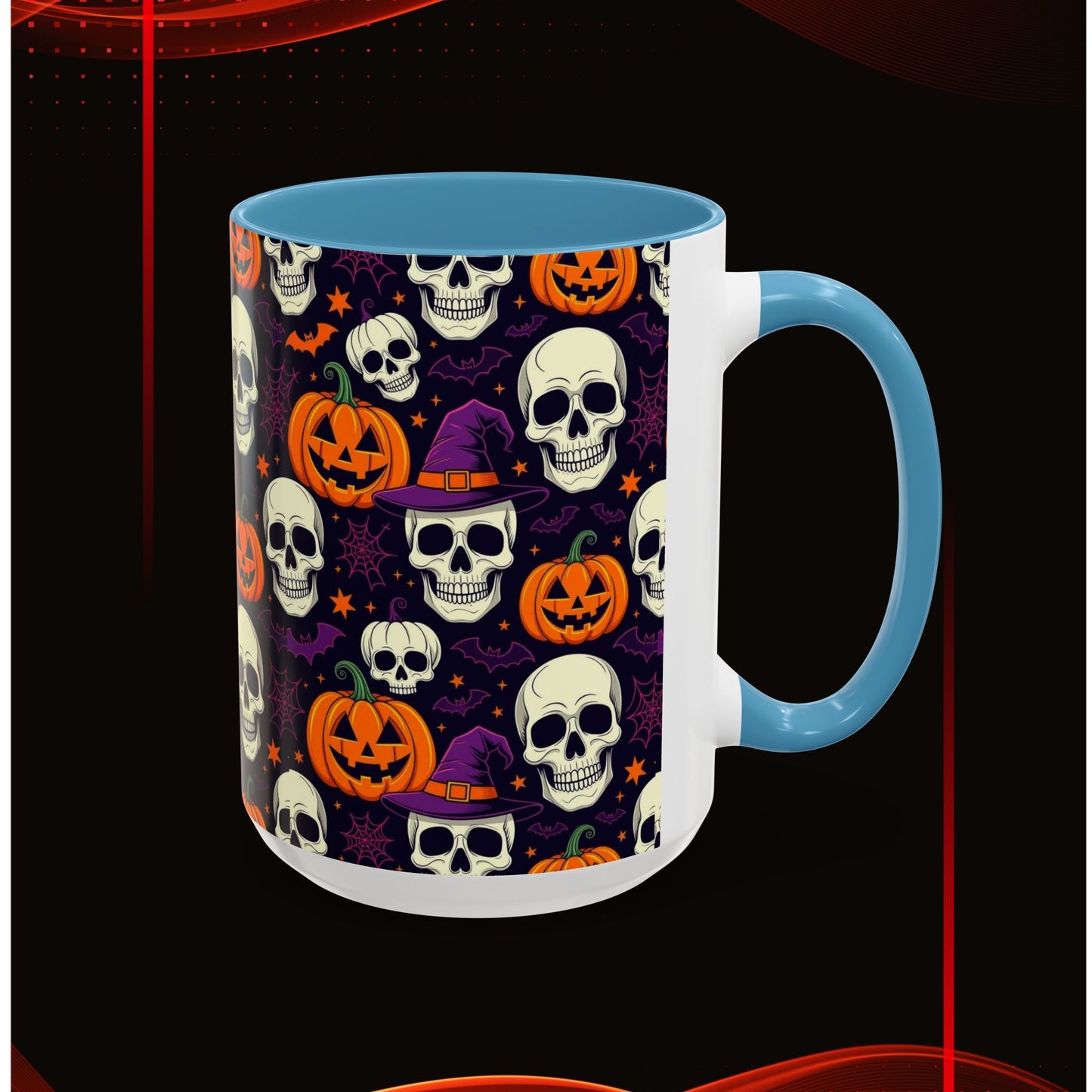 Coffee Mug - Vibrant Pumpkin Witch Fest Design