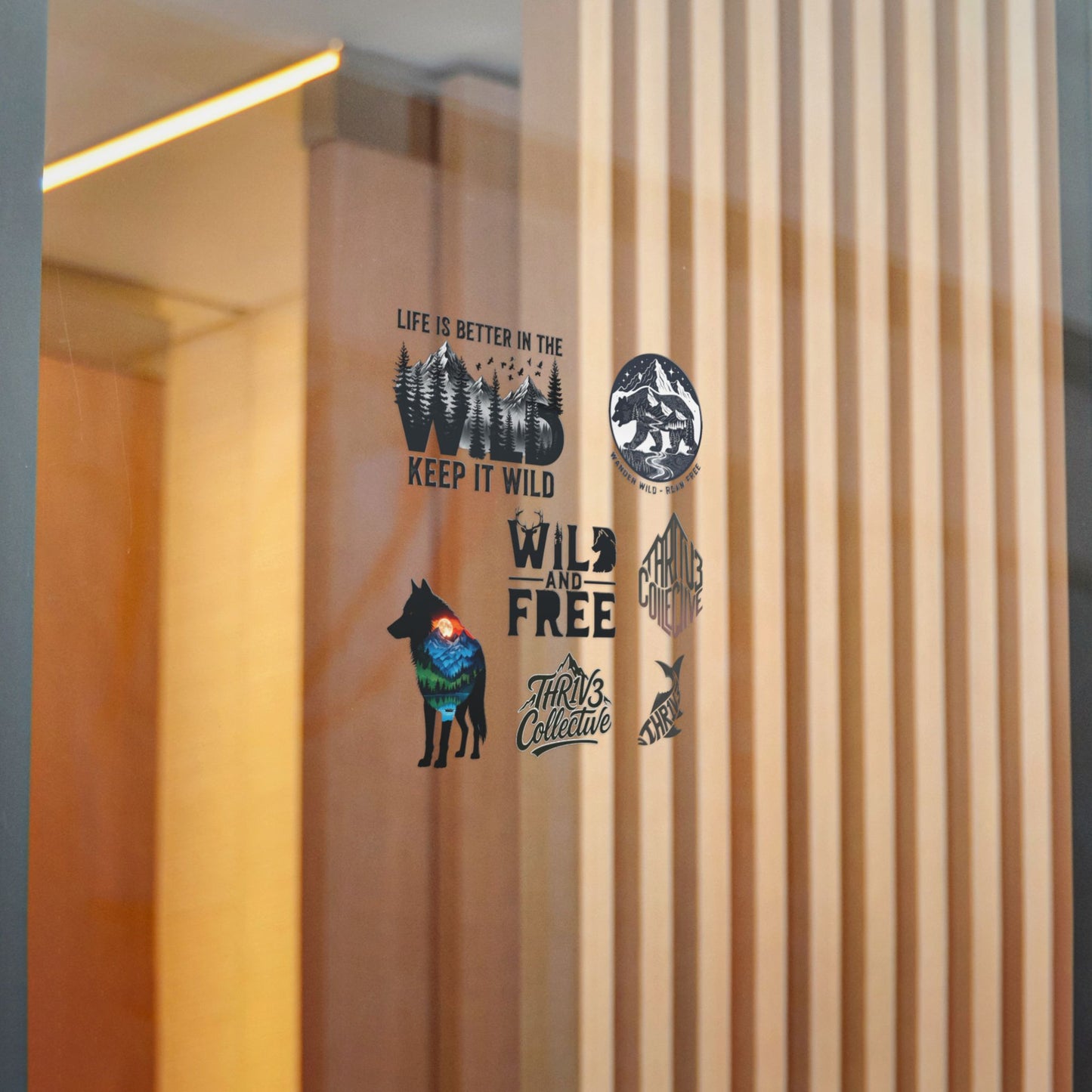 Wild & Free Die-Cut Sticker Pack — Outdoor Adventure Nature Designs (Keep It Wild)