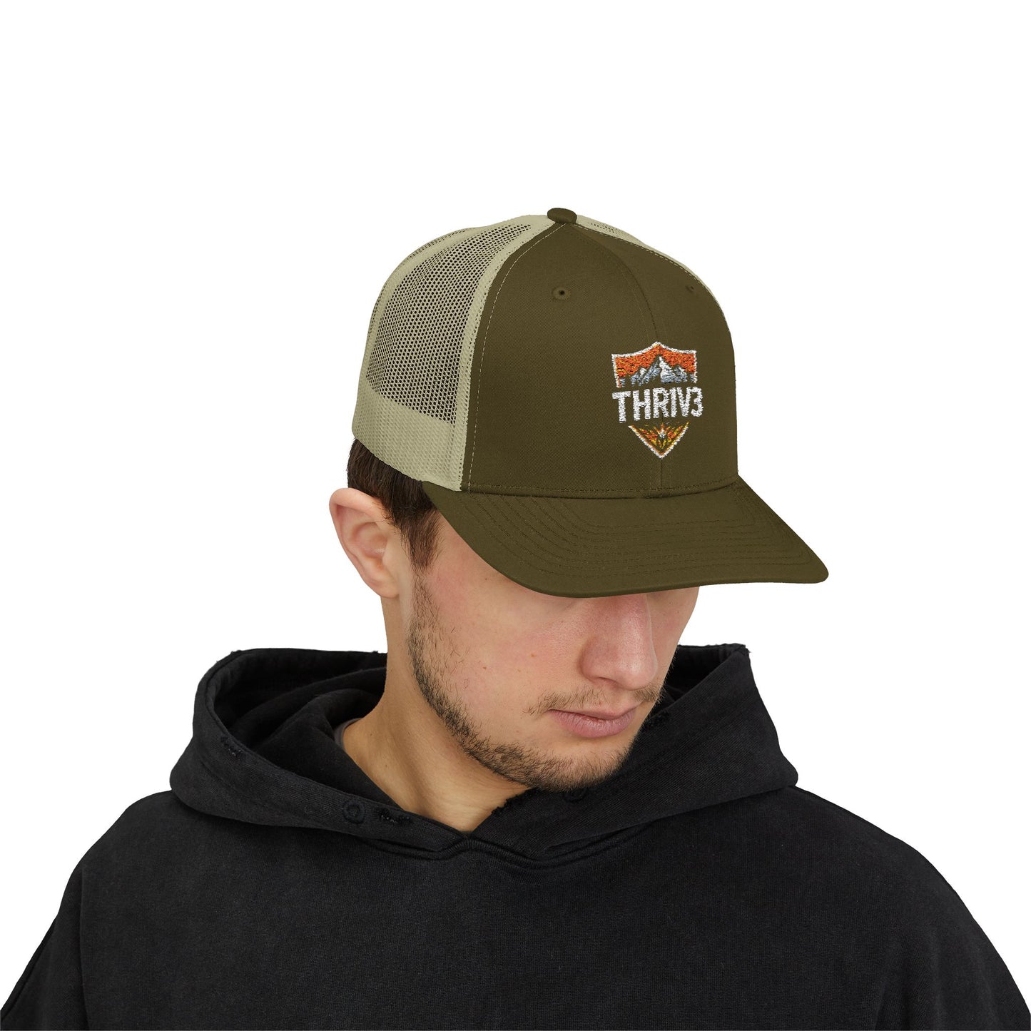 Snapback Cap THR1V3 Collective Mountaineer Outdoors Official Wildlife Logo