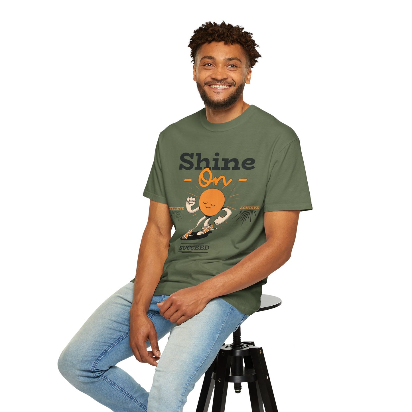 Shine On Unisex T-Shirt, Motivational Tee, Gift for Everyone, Casual Wear, Positive Vibes, Everyday Inspiration