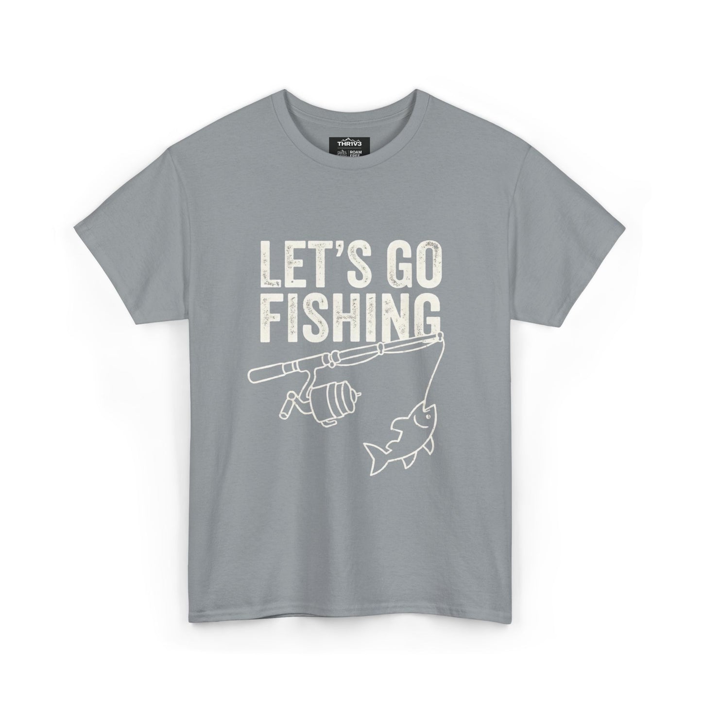 Fishing T-Shirt – "Let's Go Fishing" & "WTF (Where's The Fish)" Graphic Tee for Anglers