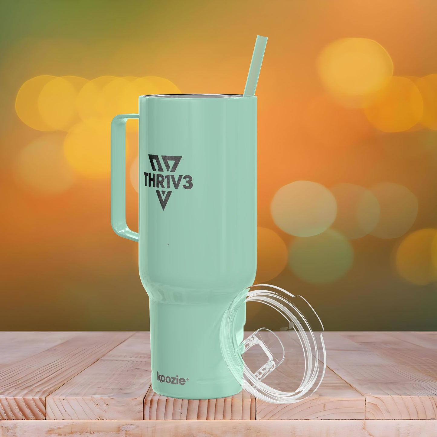Insulated Tumbler, Engraved THR1V3 Sharp Logo, 40oz