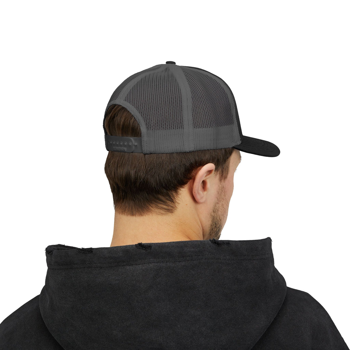 Christian Ichthys Fish Snapback Trucker Cap — Cross Embroidered Faith Hat