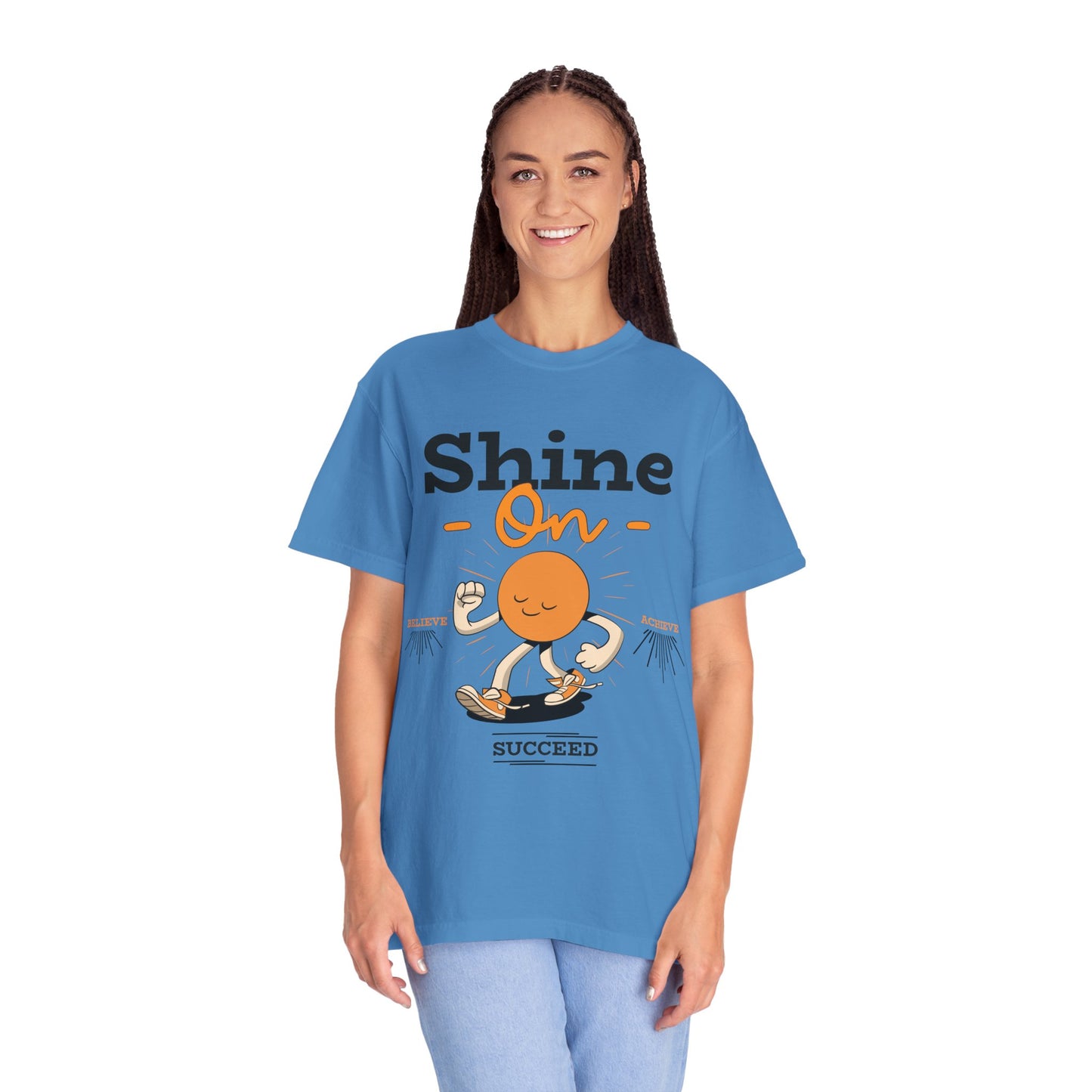 Shine On Unisex T-Shirt, Motivational Tee, Gift for Everyone, Casual Wear, Positive Vibes, Everyday Inspiration
