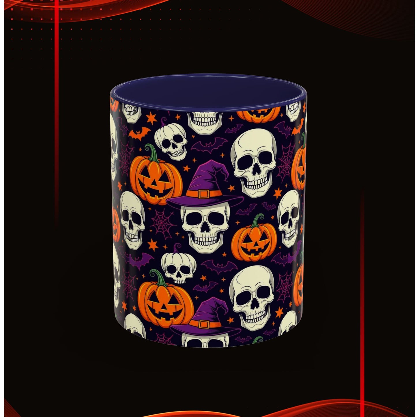 Coffee Mug - Vibrant Pumpkin Witch Fest Design