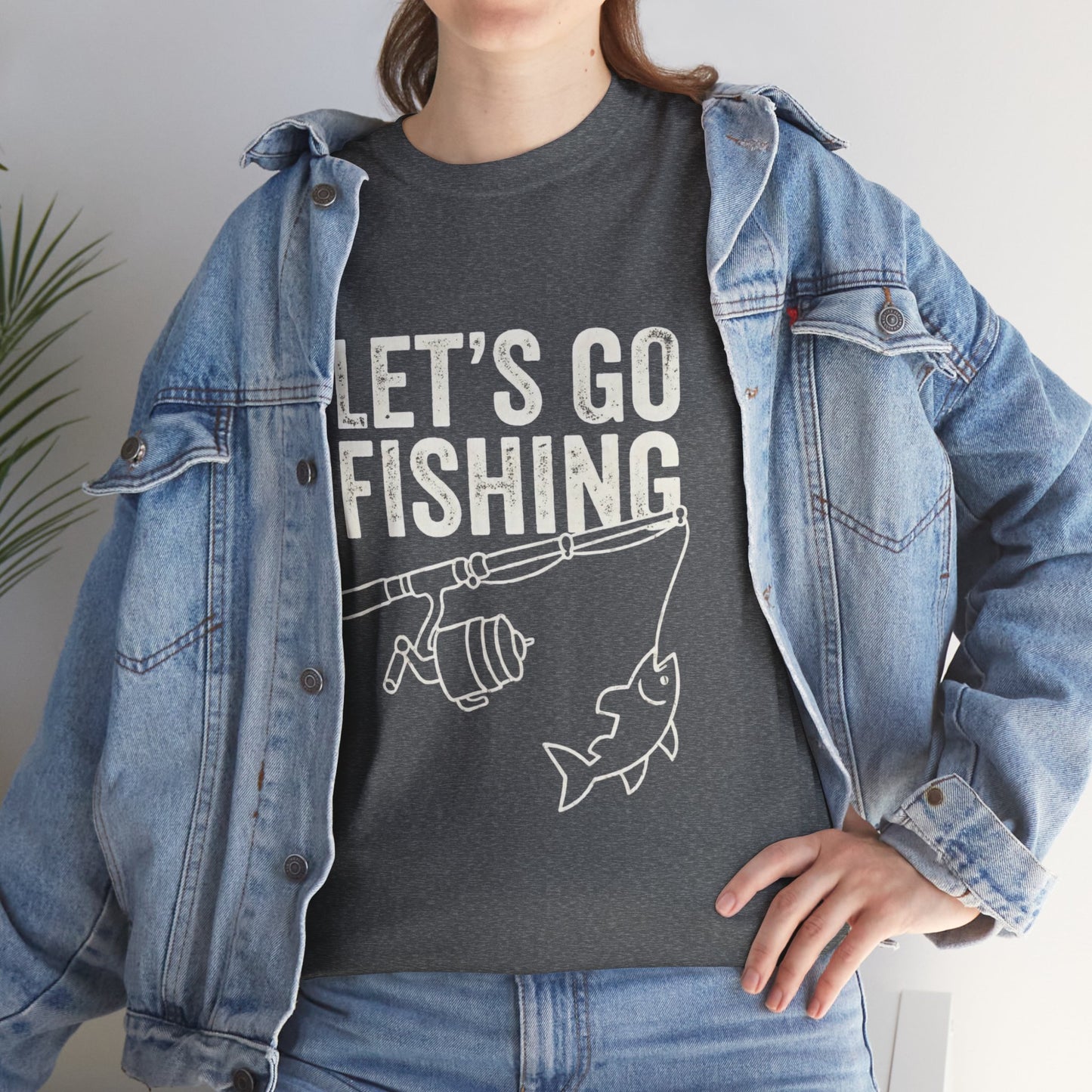 Fishing T-Shirt – "Let's Go Fishing" & "WTF (Where's The Fish)" Graphic Tee for Anglers