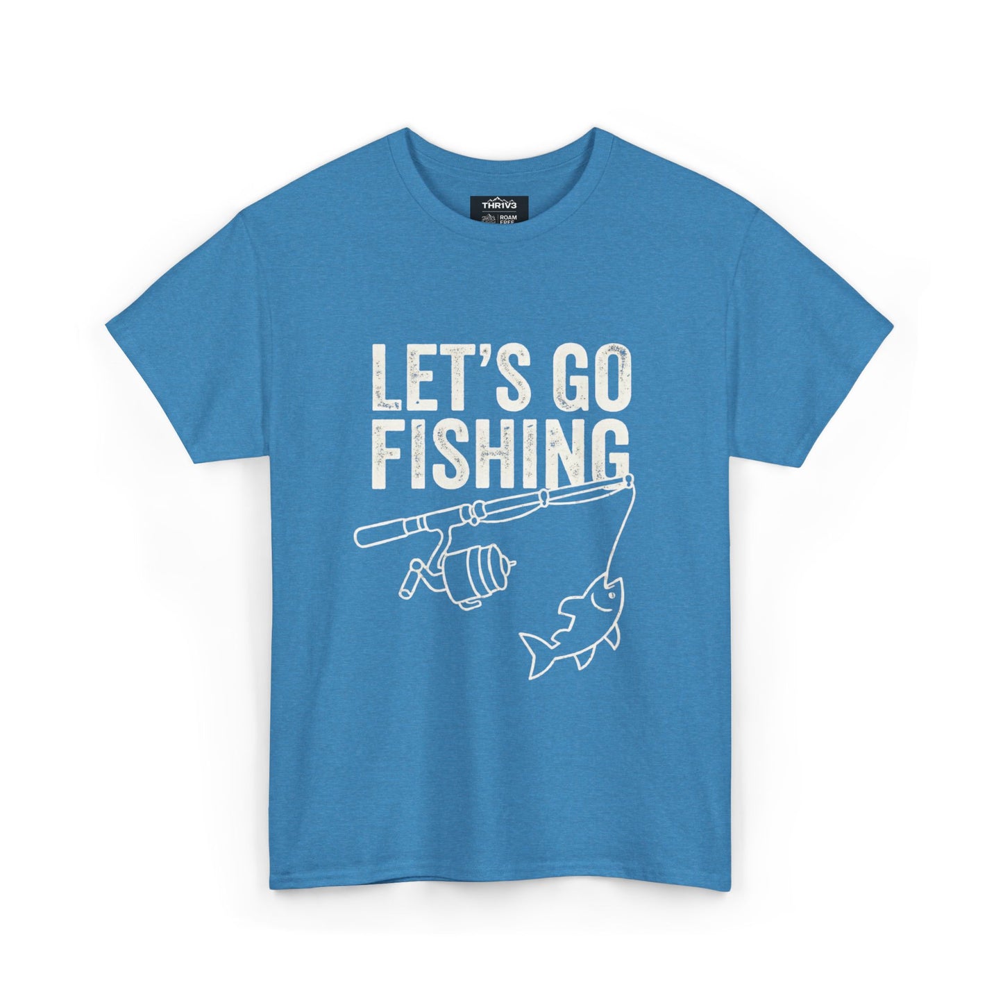 Fishing T-Shirt – "Let's Go Fishing" & "WTF (Where's The Fish)" Graphic Tee for Anglers