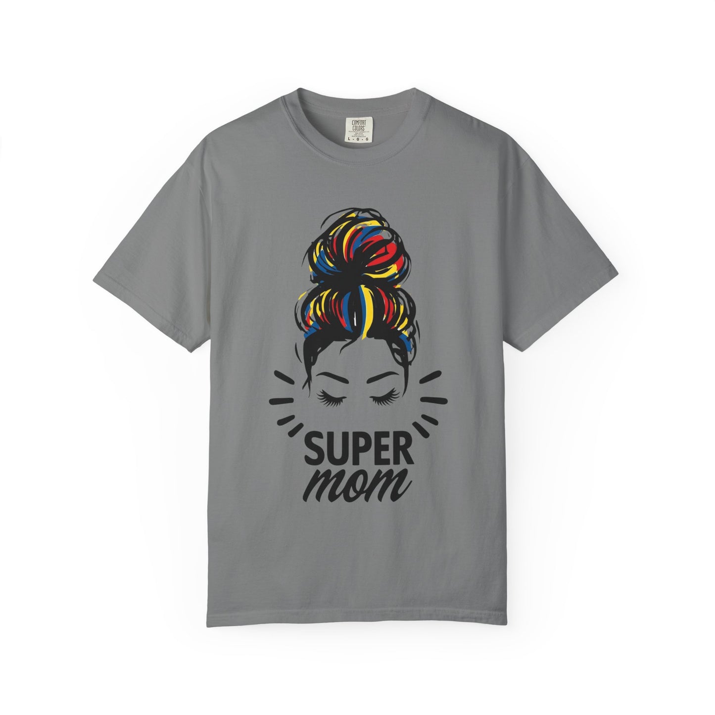 Supermom Women's Tee, Vibrant Bold Unisex T-shirt, Colorful Mother's Day Shirt, Embrace Mom Gift, Fun Graphic Tees for Her