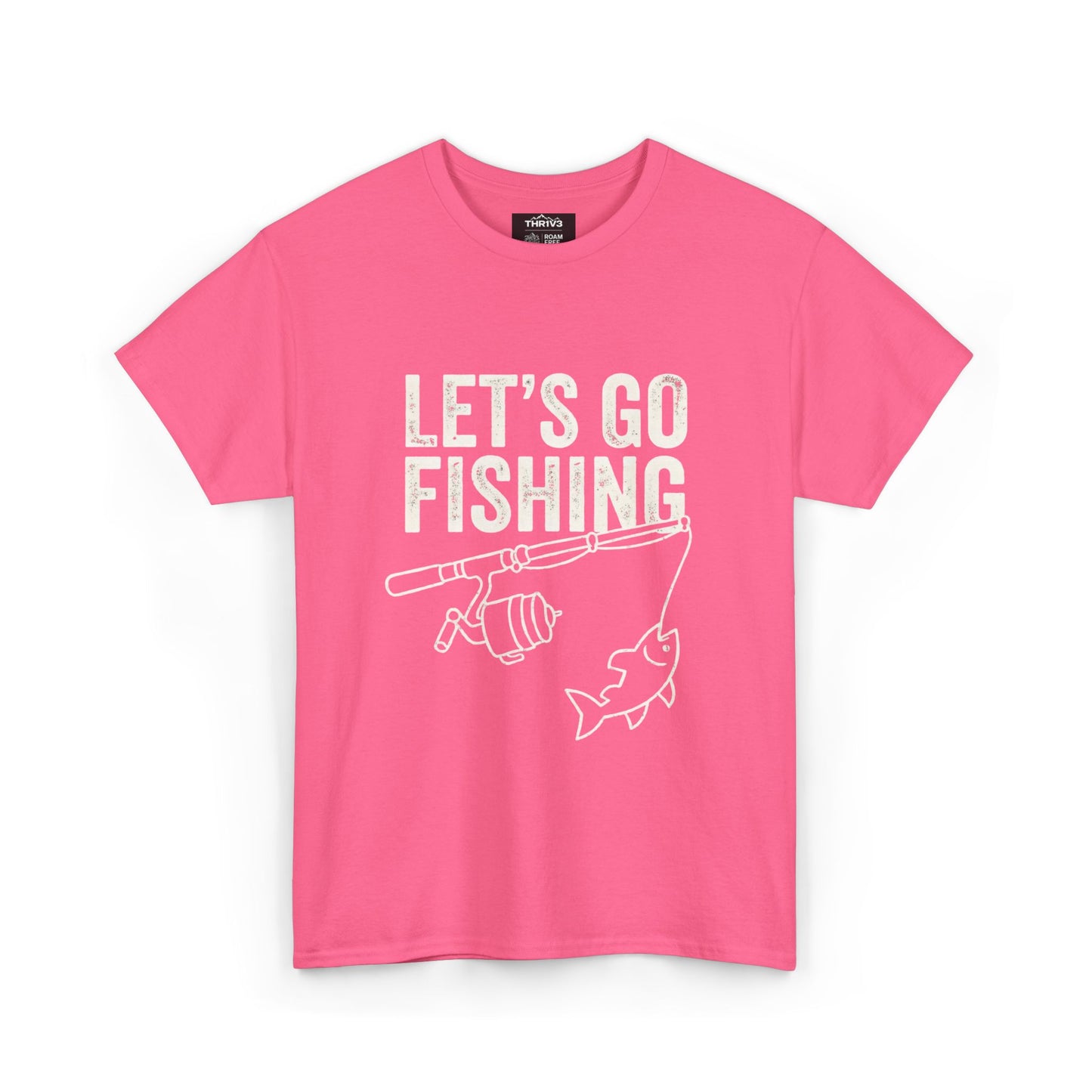 Fishing T-Shirt – "Let's Go Fishing" & "WTF (Where's The Fish)" Graphic Tee for Anglers