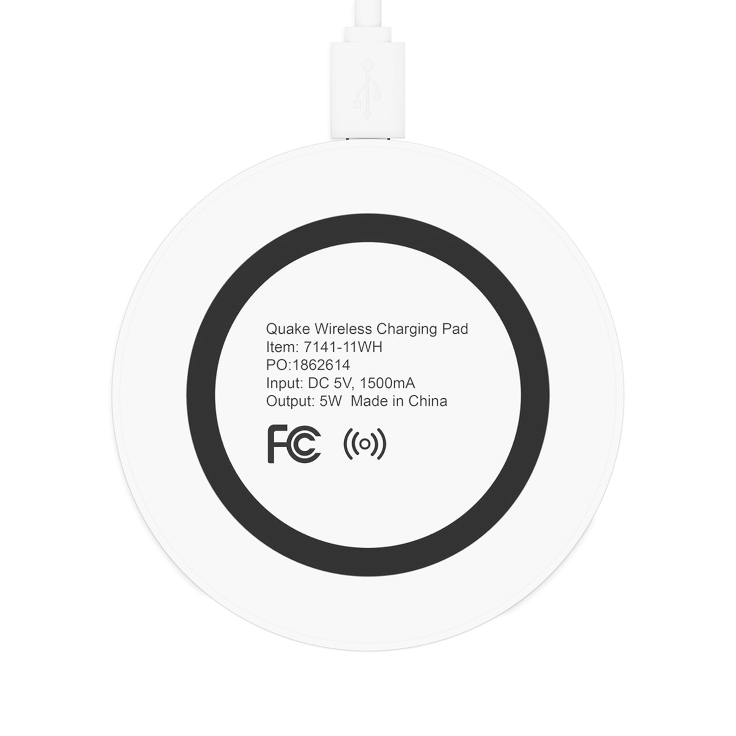 Wireless Charging Pad - Bright Orange Background with Alligator Head Design