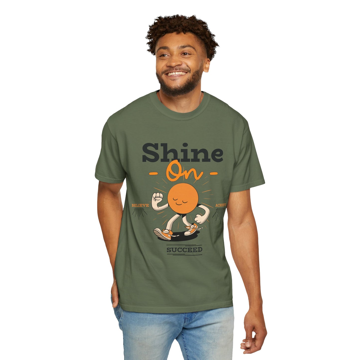 Shine On Unisex T-Shirt, Motivational Tee, Gift for Everyone, Casual Wear, Positive Vibes, Everyday Inspiration
