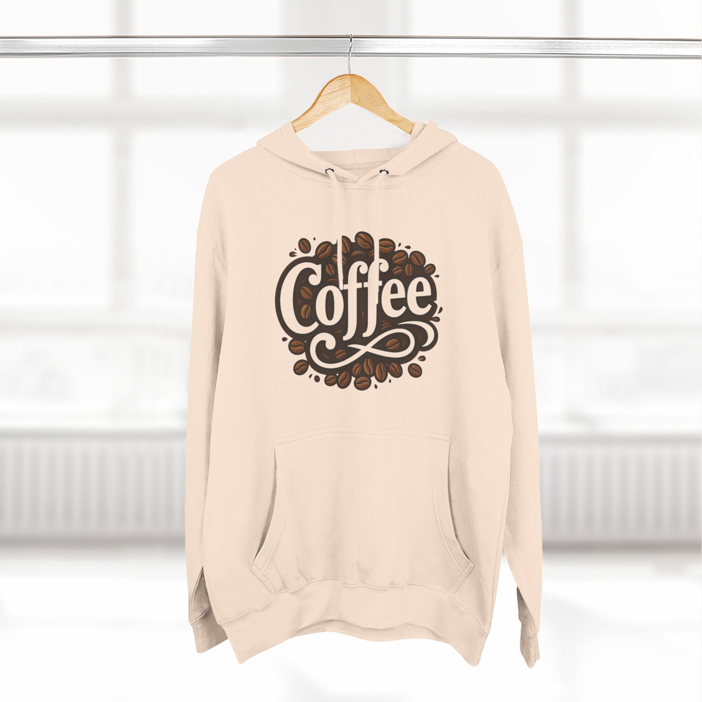 Coffee Lovers Three-Panel Fleece Hoodie, Cozy Sweatshirt, Perfect Gift for Coffee Enthusiasts, Ideal for Fall & Winter, Casual Wear