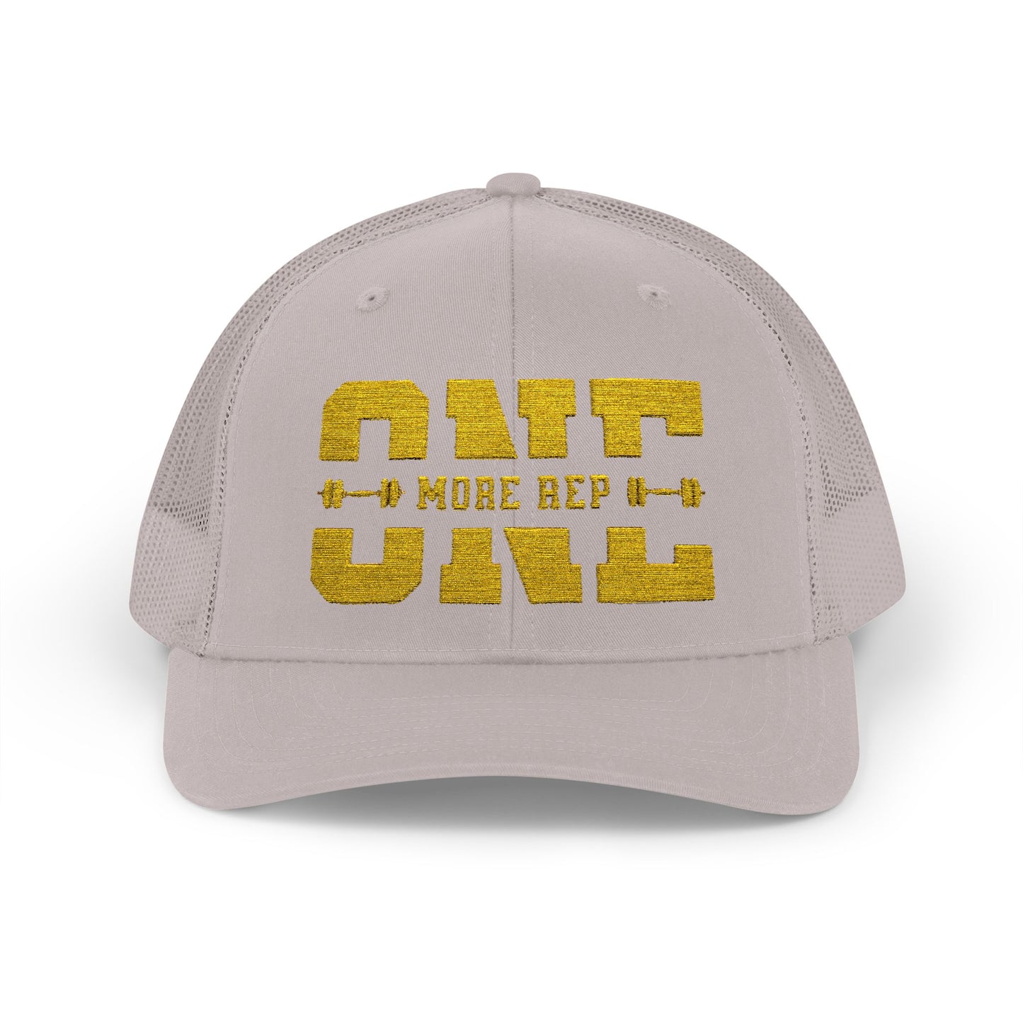 Motivational Gym Snapback Trucker Cap - "One More Rep"