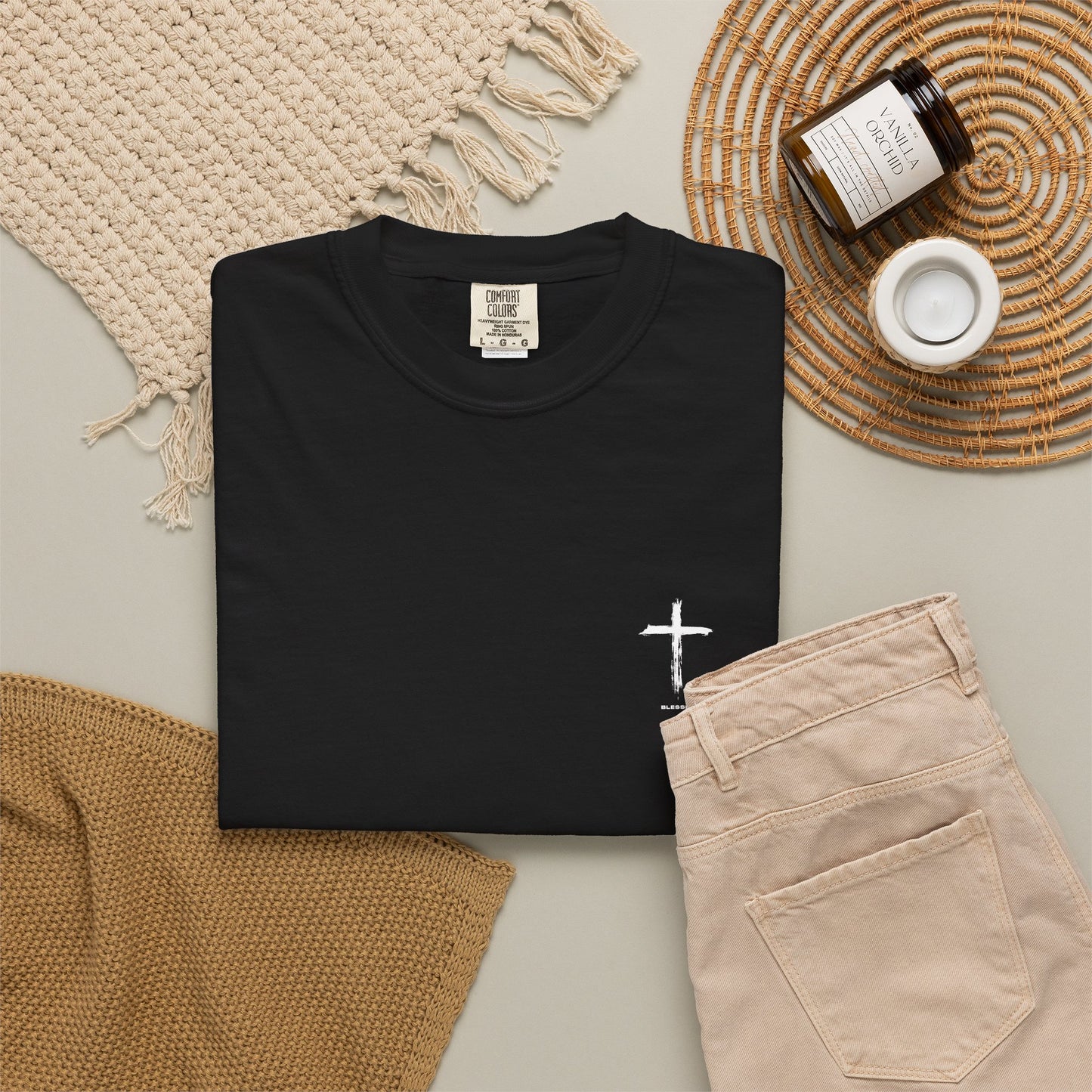 Built Not By Talent Christian Cross T-Shirt — Inspirational Faith Tee