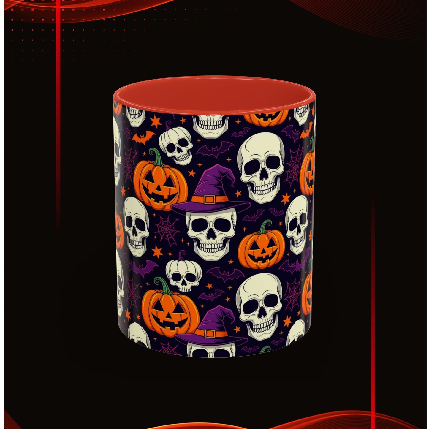 Coffee Mug - Vibrant Pumpkin Witch Fest Design