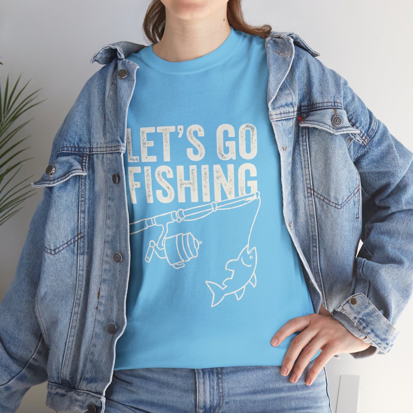 Fishing T-Shirt – "Let's Go Fishing" & "WTF (Where's The Fish)" Graphic Tee for Anglers
