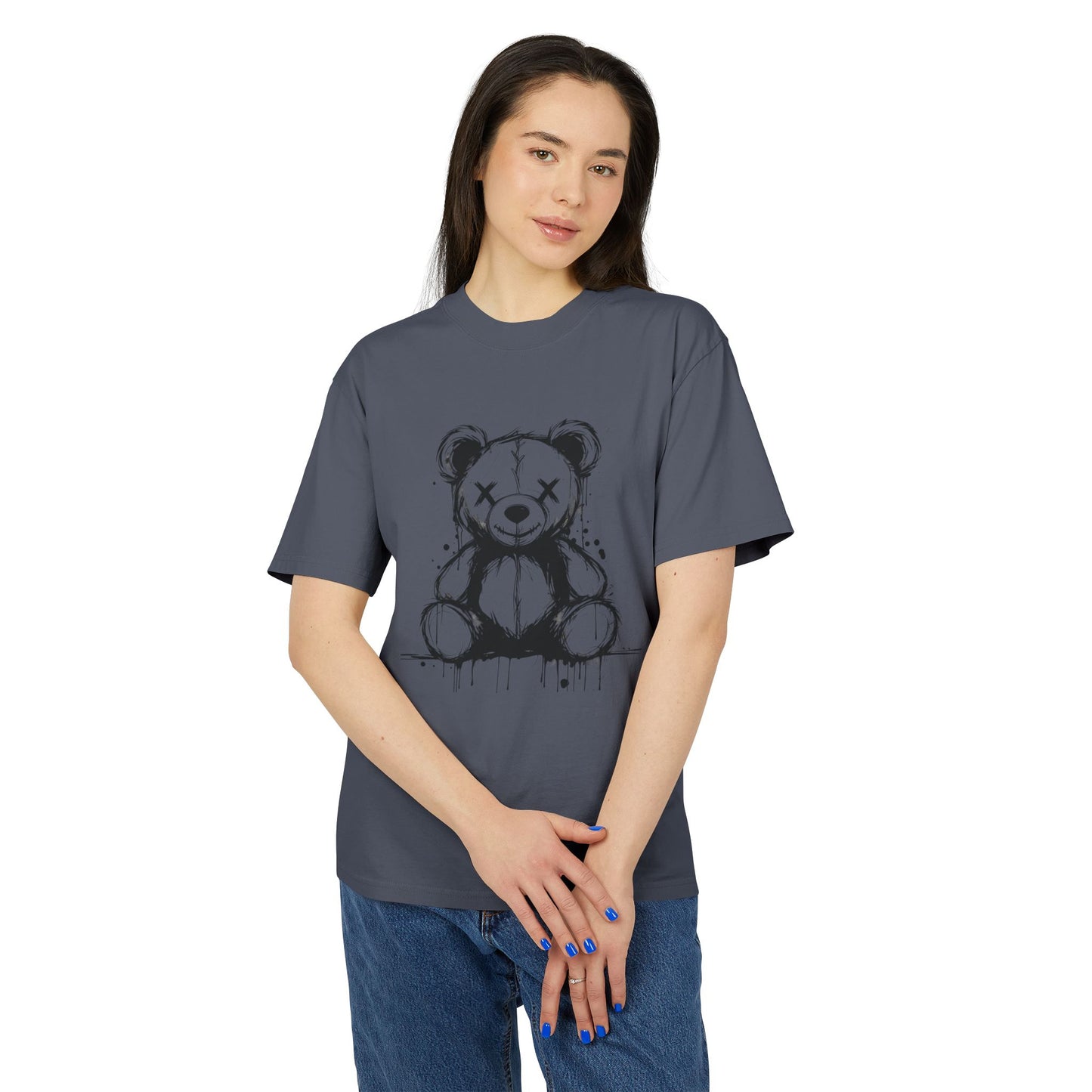 Chic Bear Graphic Tee for Casual Style