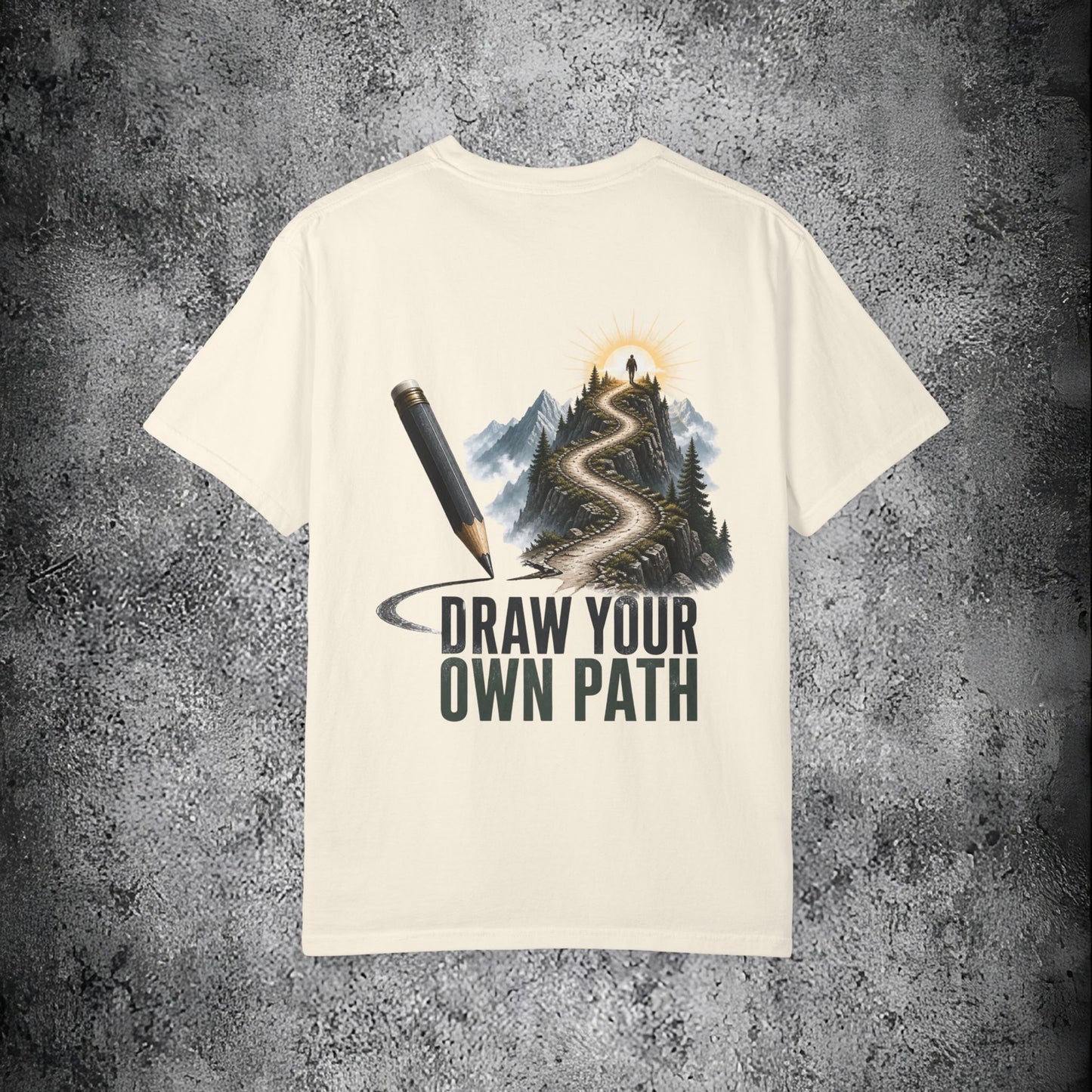 T-Shirt — Draw Your Own Path Inspirational Graphic Tee