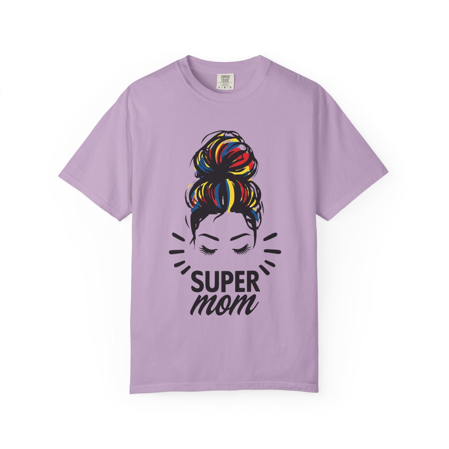 Supermom Women's Tee, Vibrant Bold Unisex T-shirt, Colorful Mother's Day Shirt, Embrace Mom Gift, Fun Graphic Tees for Her