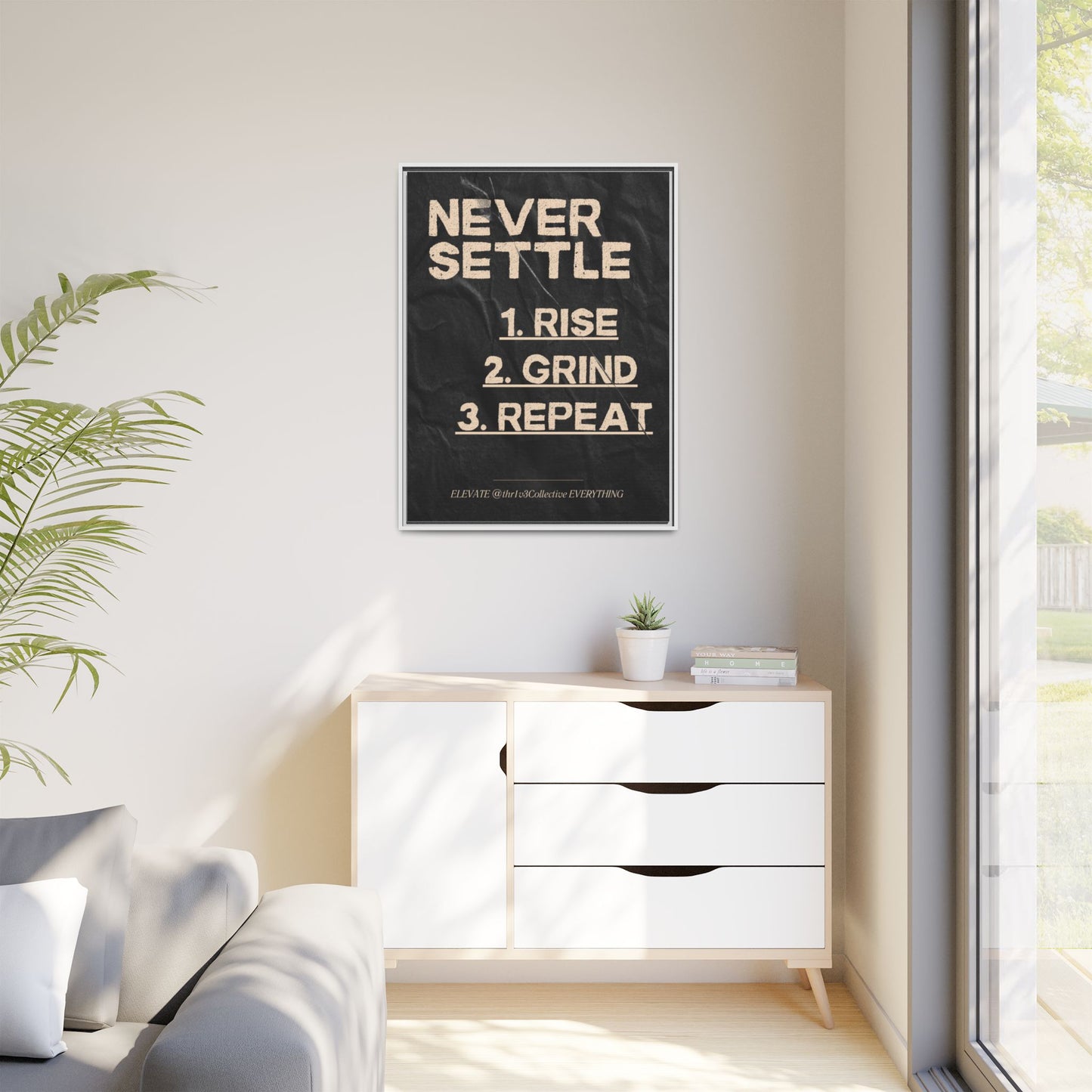 Canvas Print Motivational Inspire Dedication