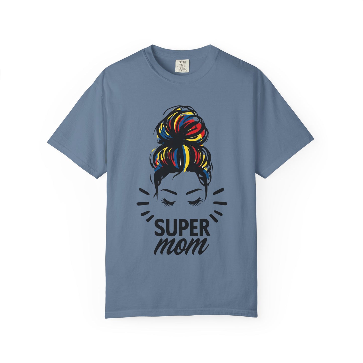 Supermom Women's Tee, Vibrant Bold Unisex T-shirt, Colorful Mother's Day Shirt, Embrace Mom Gift, Fun Graphic Tees for Her