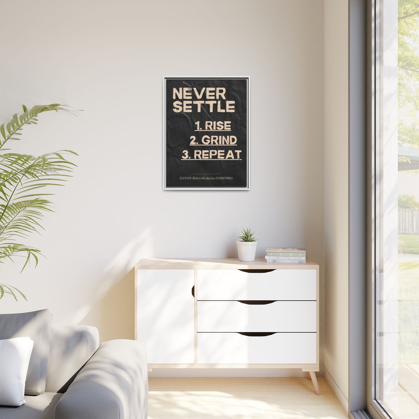 Canvas Print Motivational Inspire Dedication
