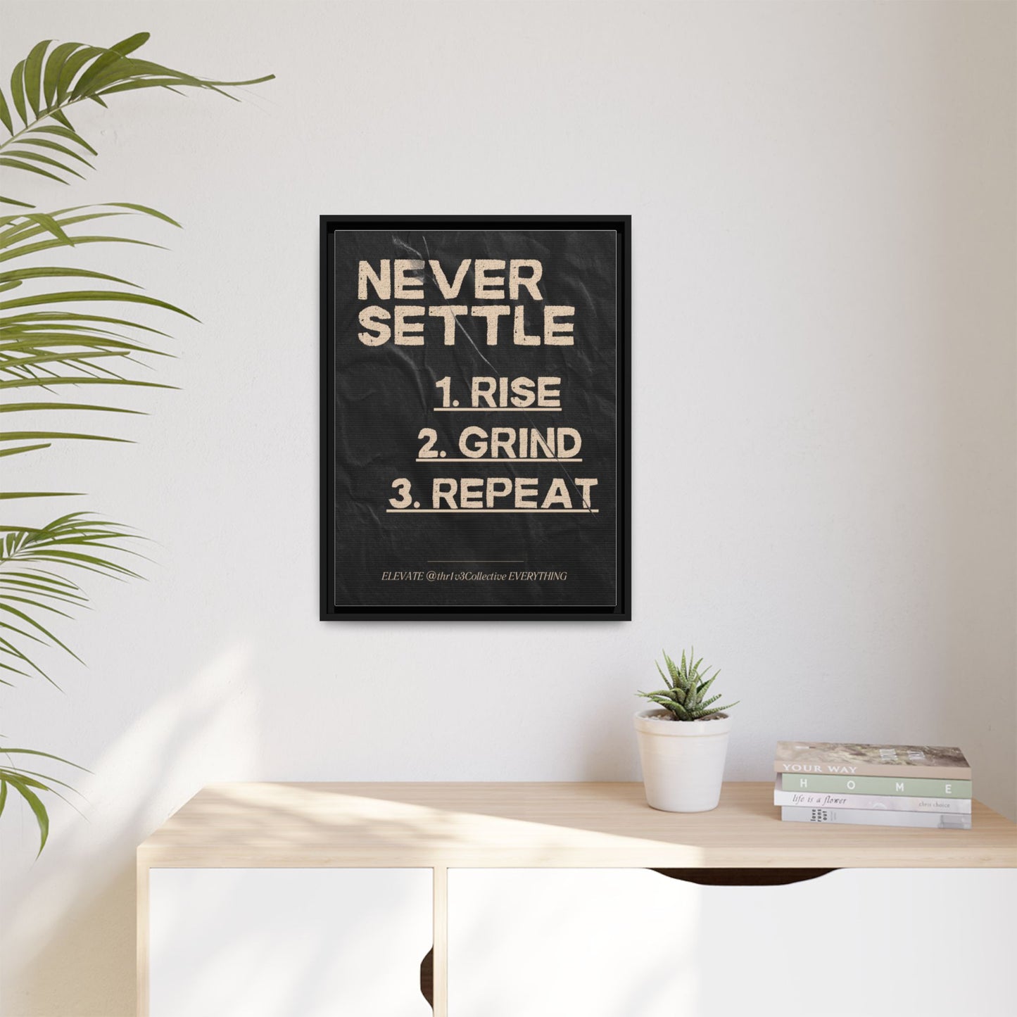 Canvas Print Motivational Inspire Dedication